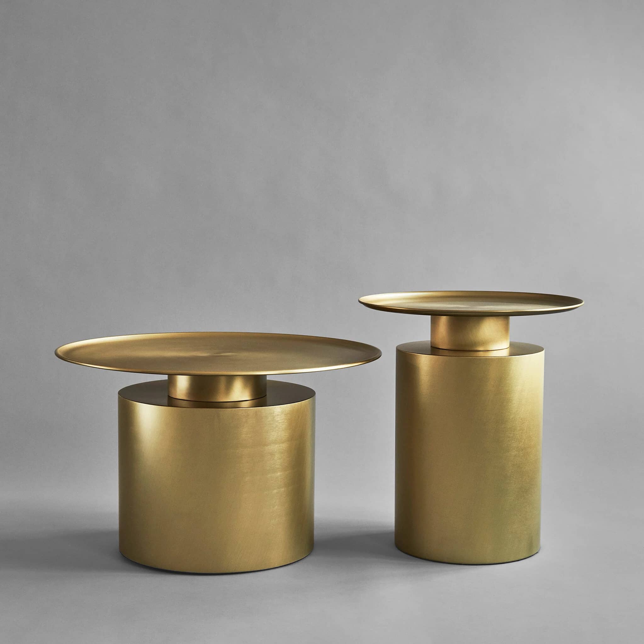Приставной столик Pillar Table Tall — Brass 5