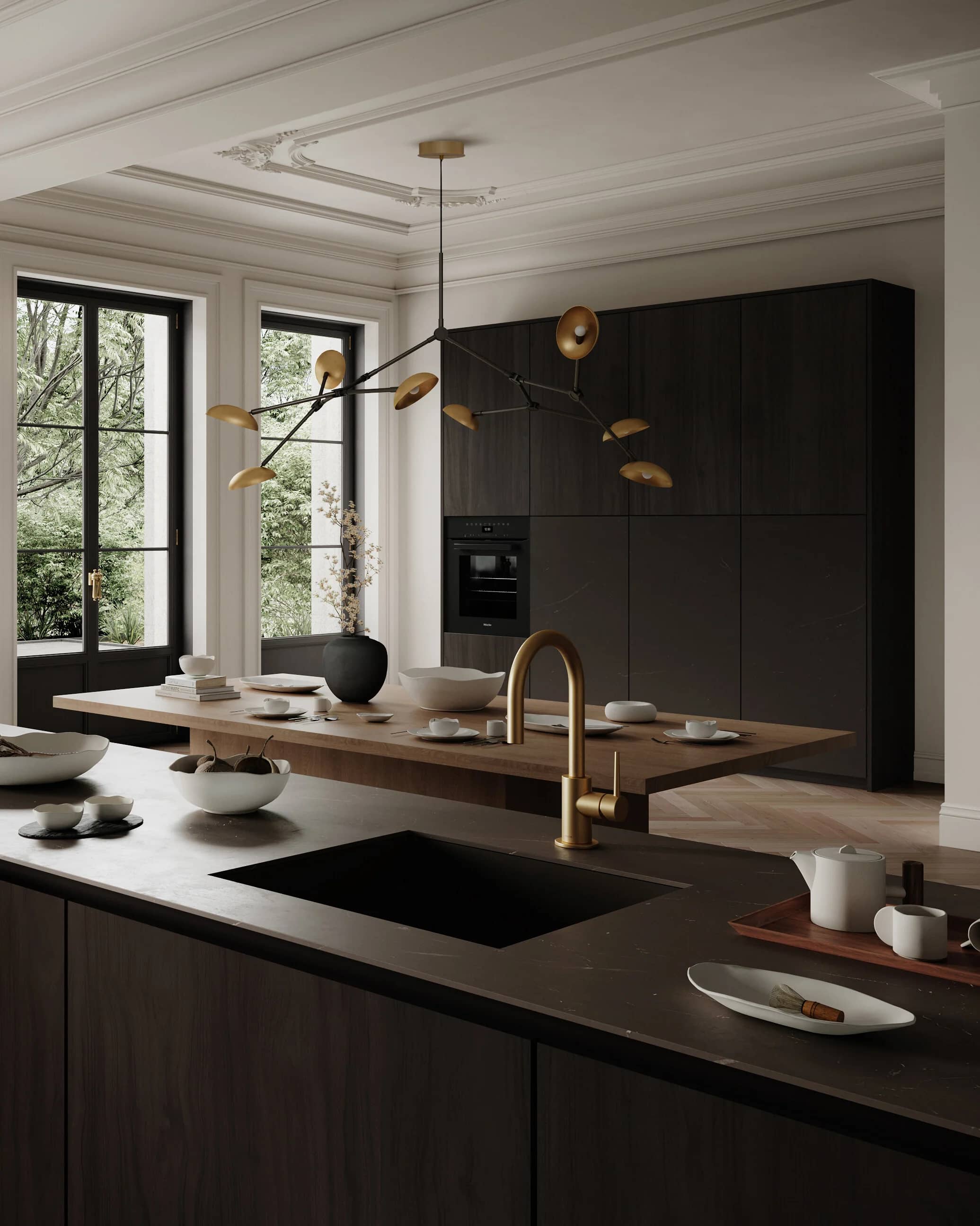 Люстра Drop Chandelier — Brass 5m 2