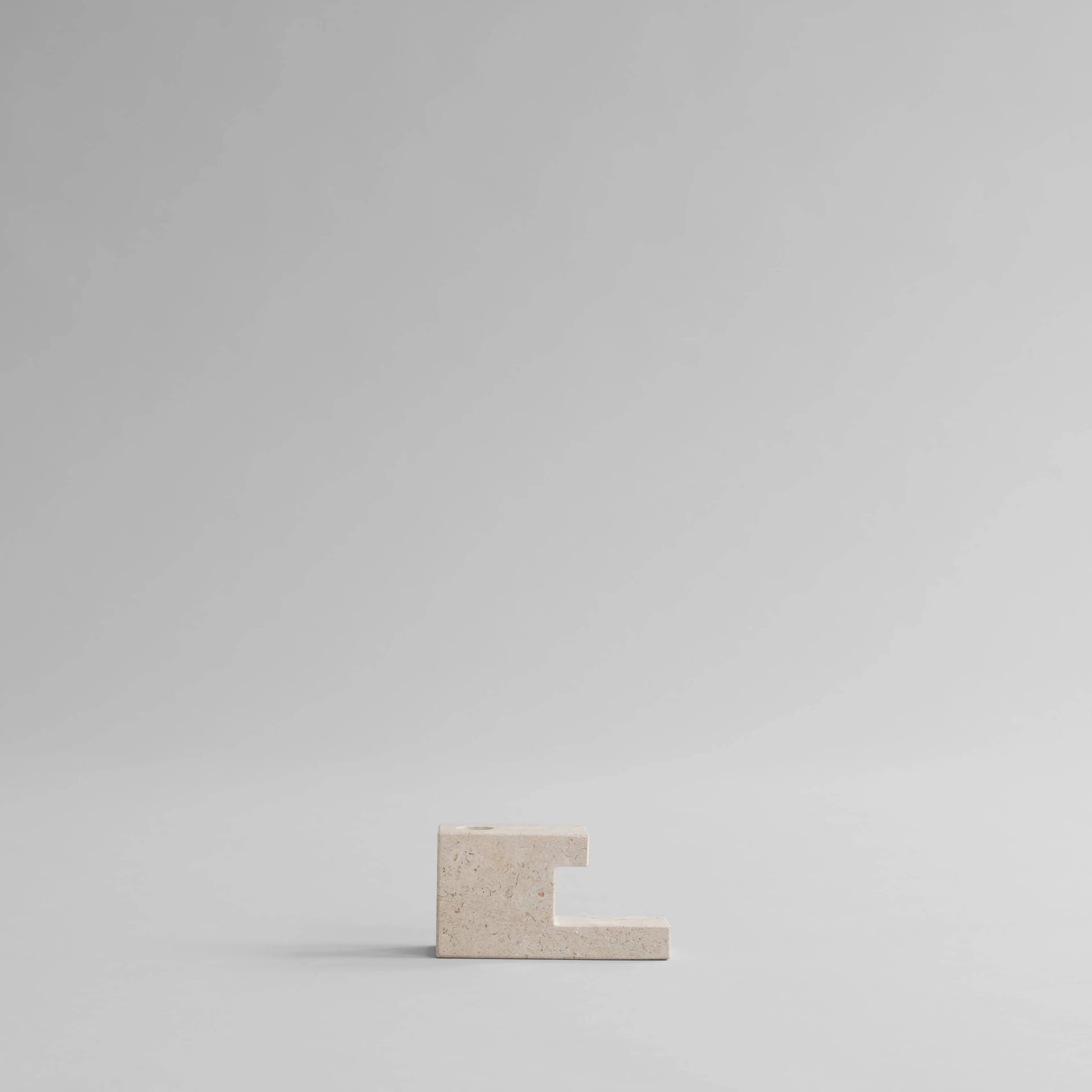 Подсвечник Brick Low — Limestone 1