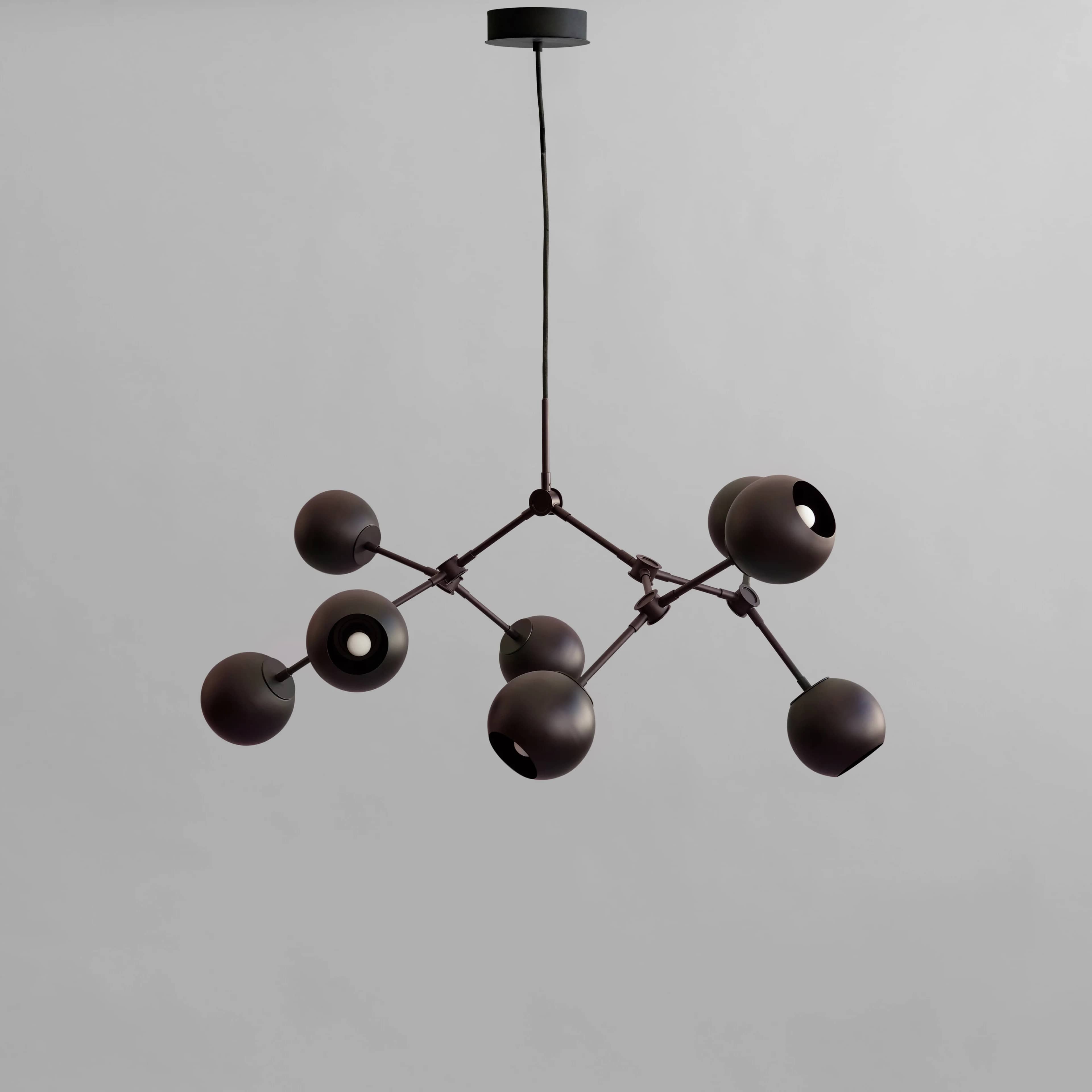 Люстра Drop Chandelier Globe Mini — Burned Black 5m 1