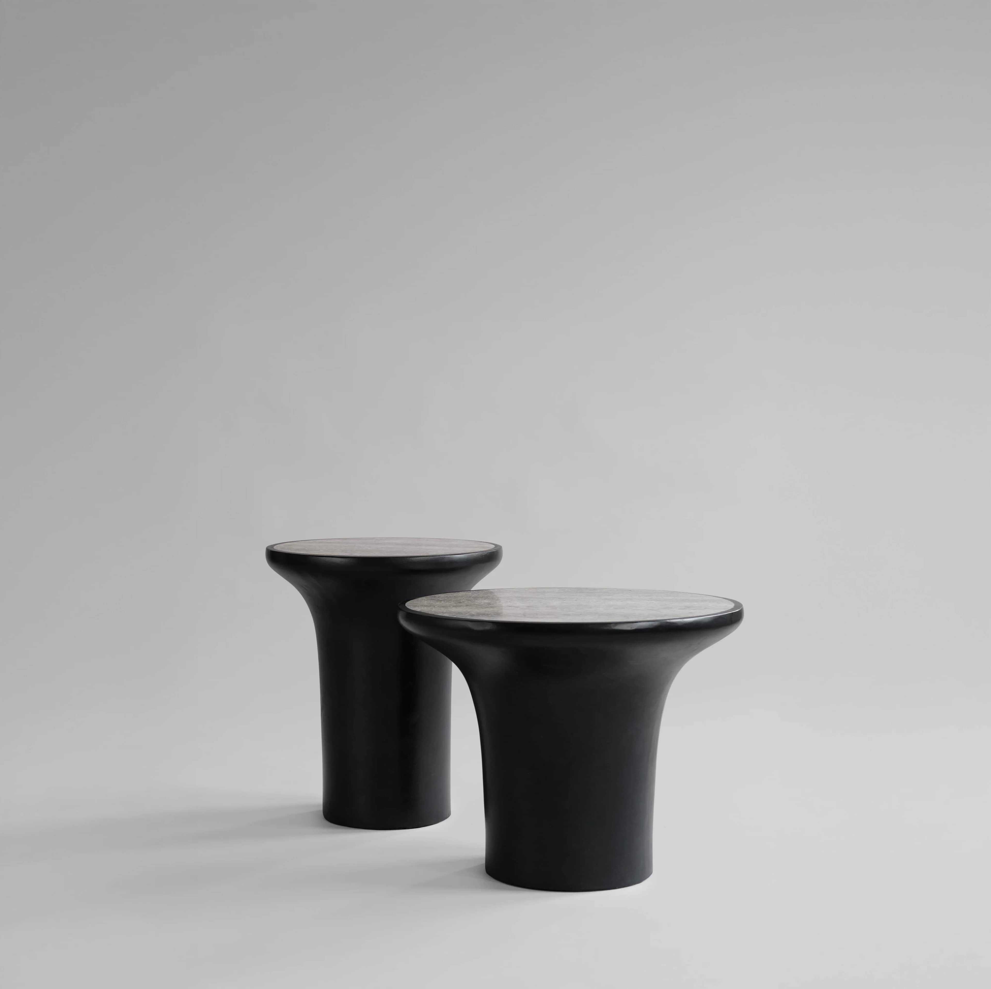 Приставной столик Trumpet Tall — Silver Travertine 5