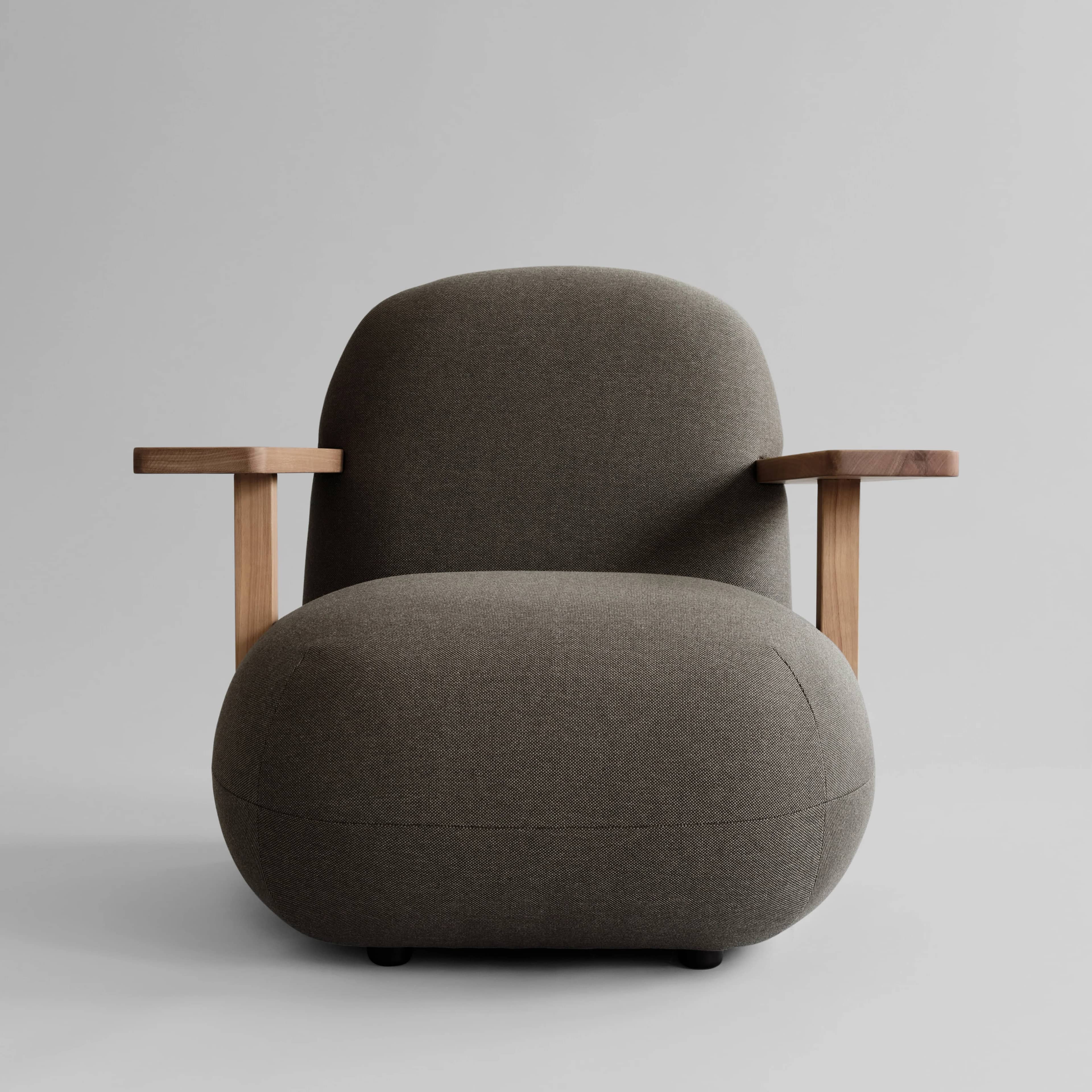 Кресло Toe Chair Armrest — Stone Gray 1