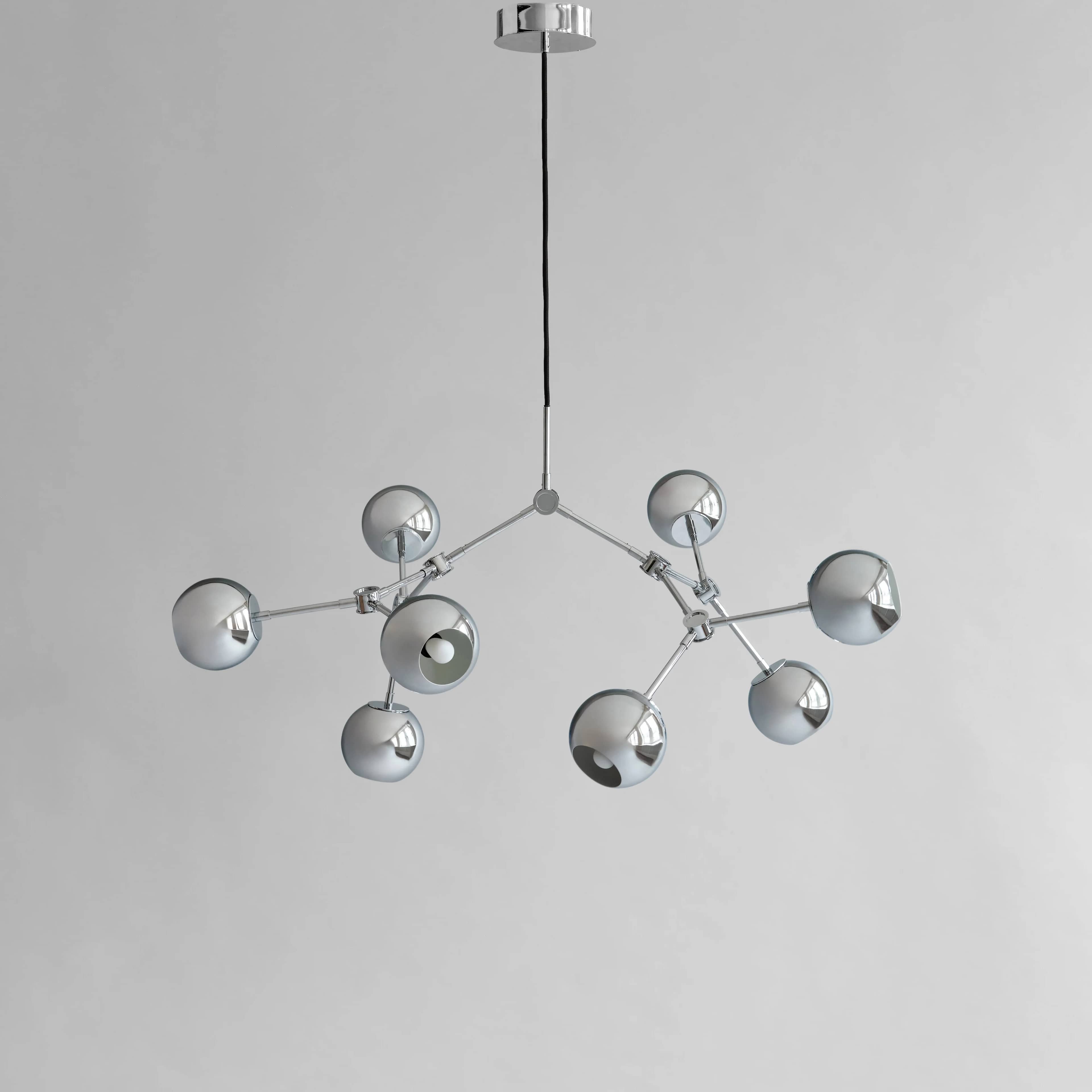 Люстра Drop Chandelier Globe Mini — Chrome 5m 1