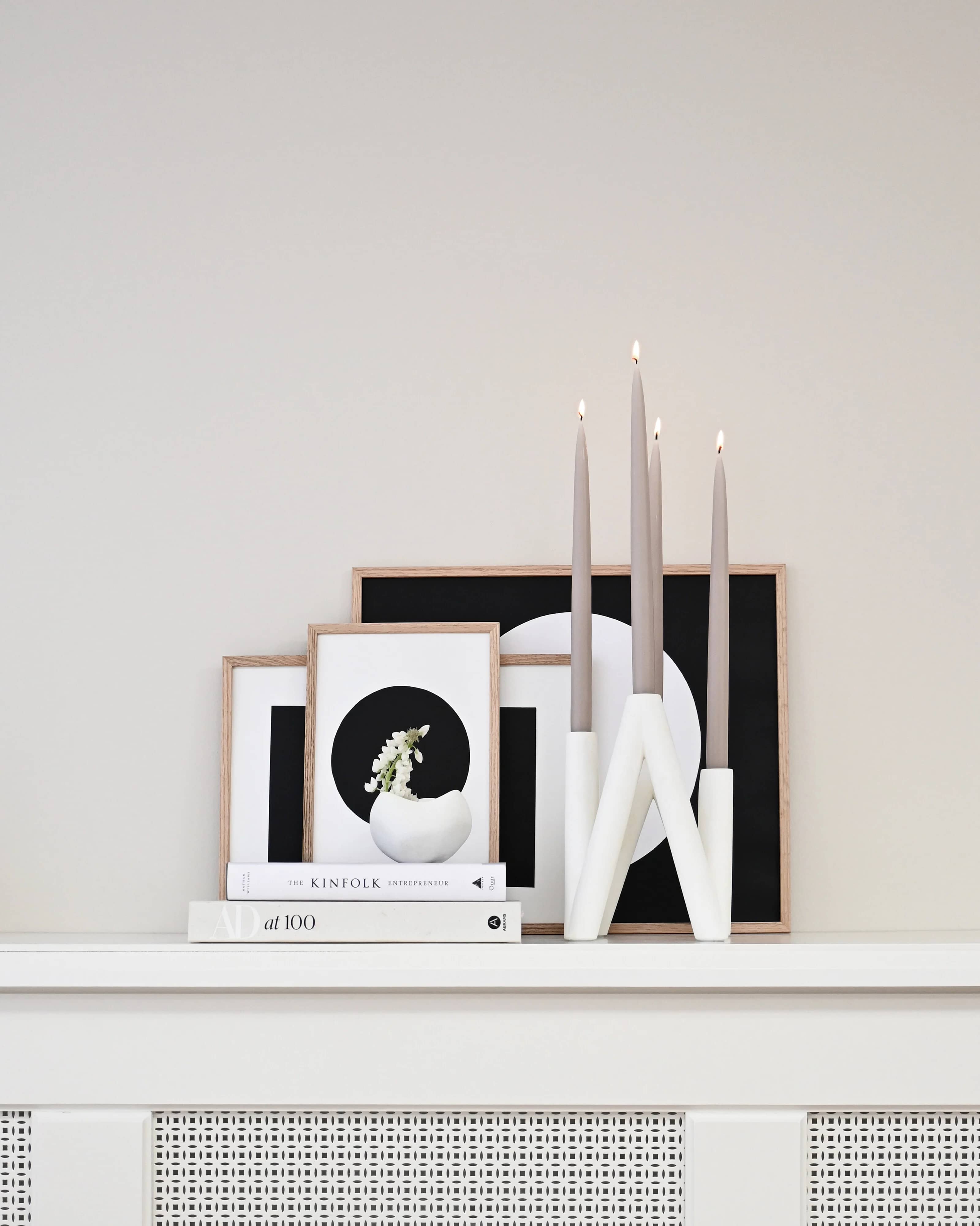 Подсвечник W — Bone White 3