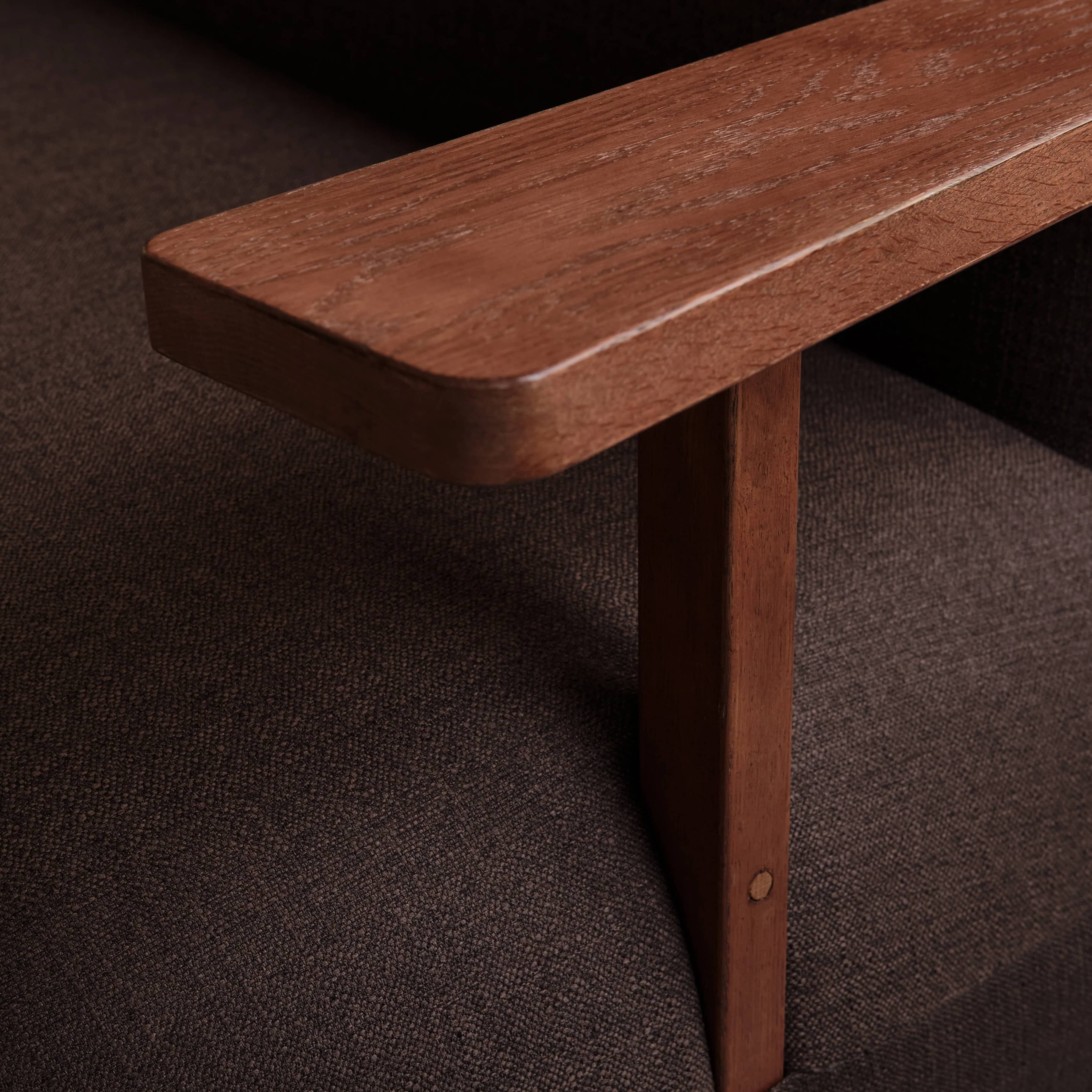 Кресло Toe Chair Armrest — Dark Brown 10