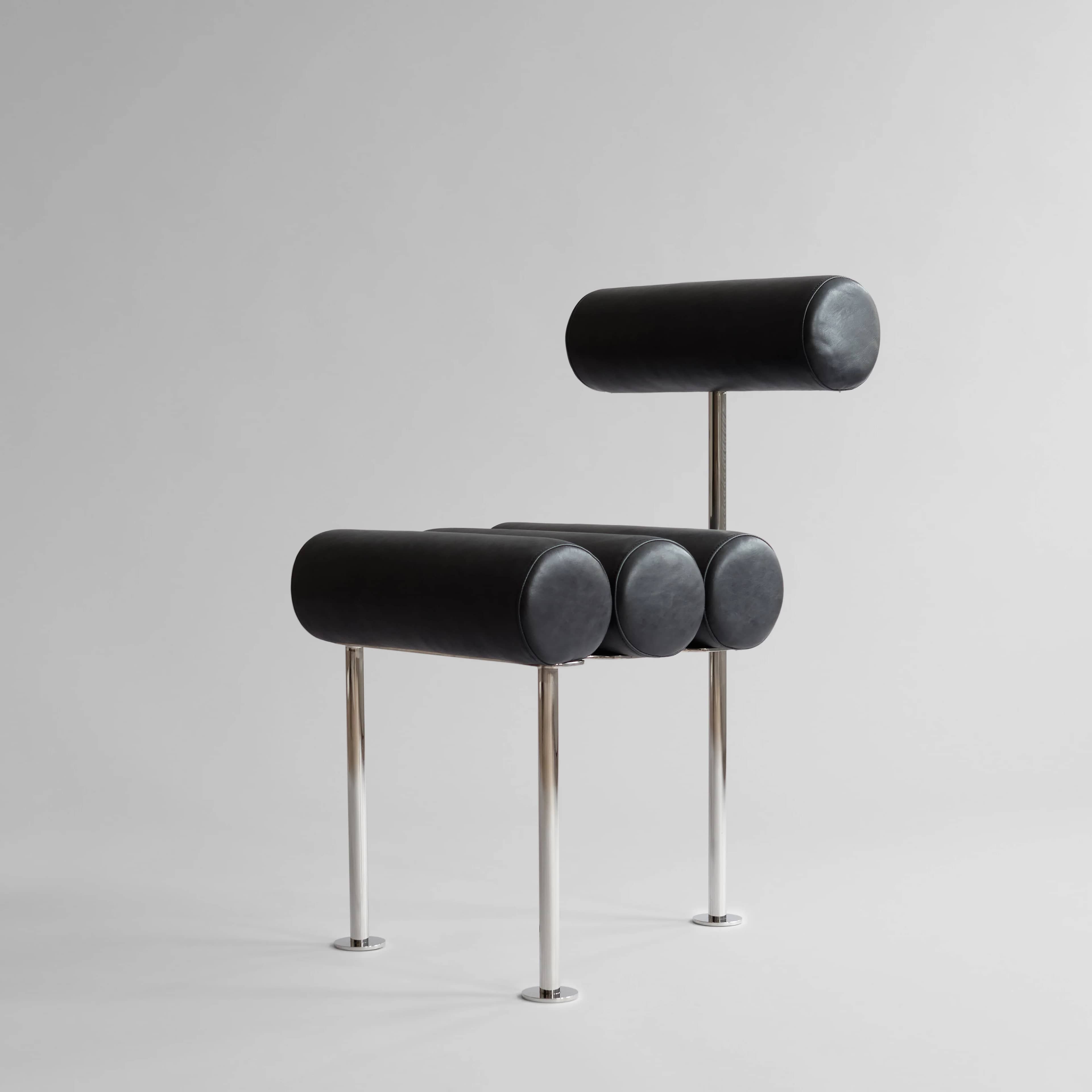 Стул Hiro — Aniline Leather Black 8