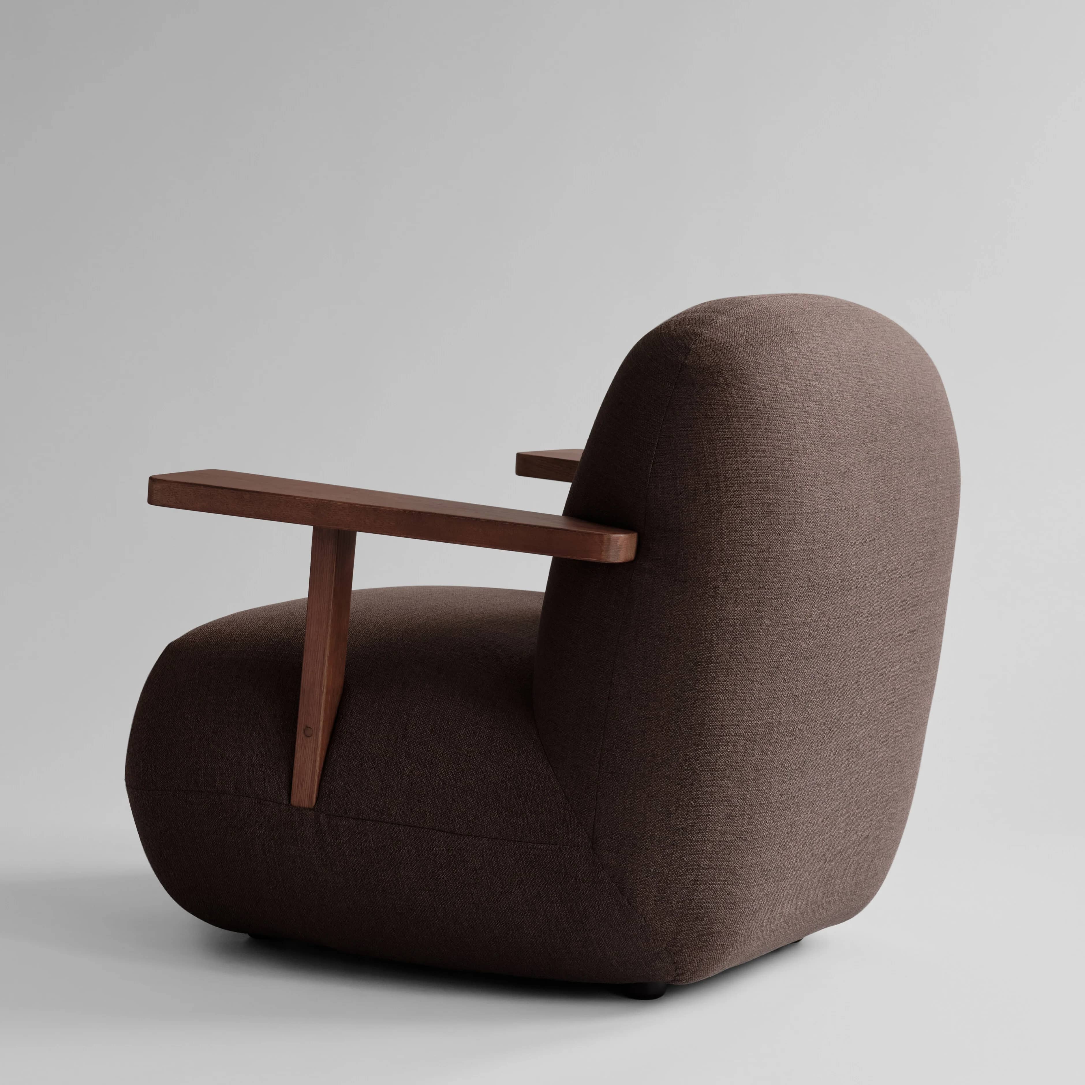 Кресло Toe Chair Armrest — Dark Brown 8