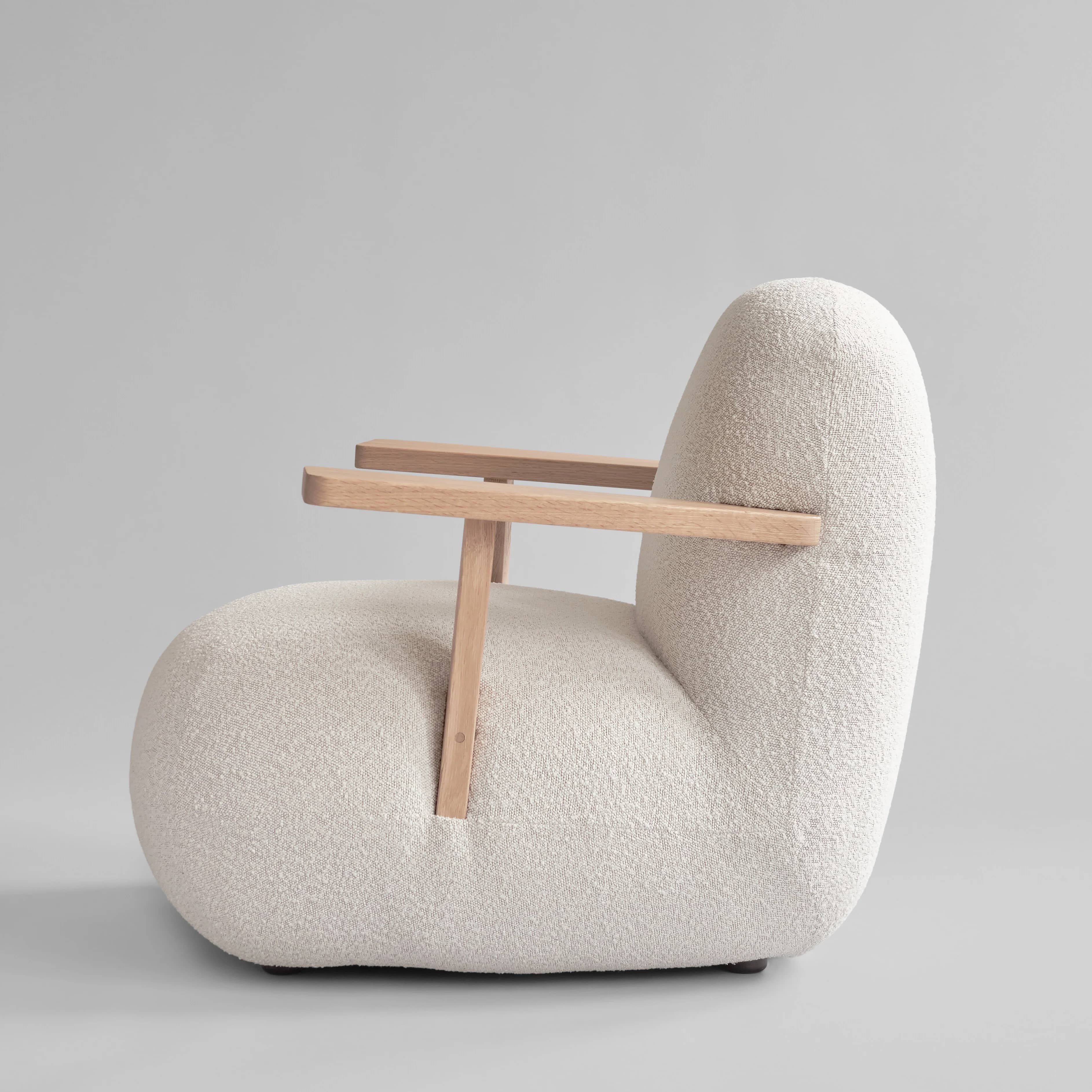 Кресло Toe Chair Armrest — Off White 6