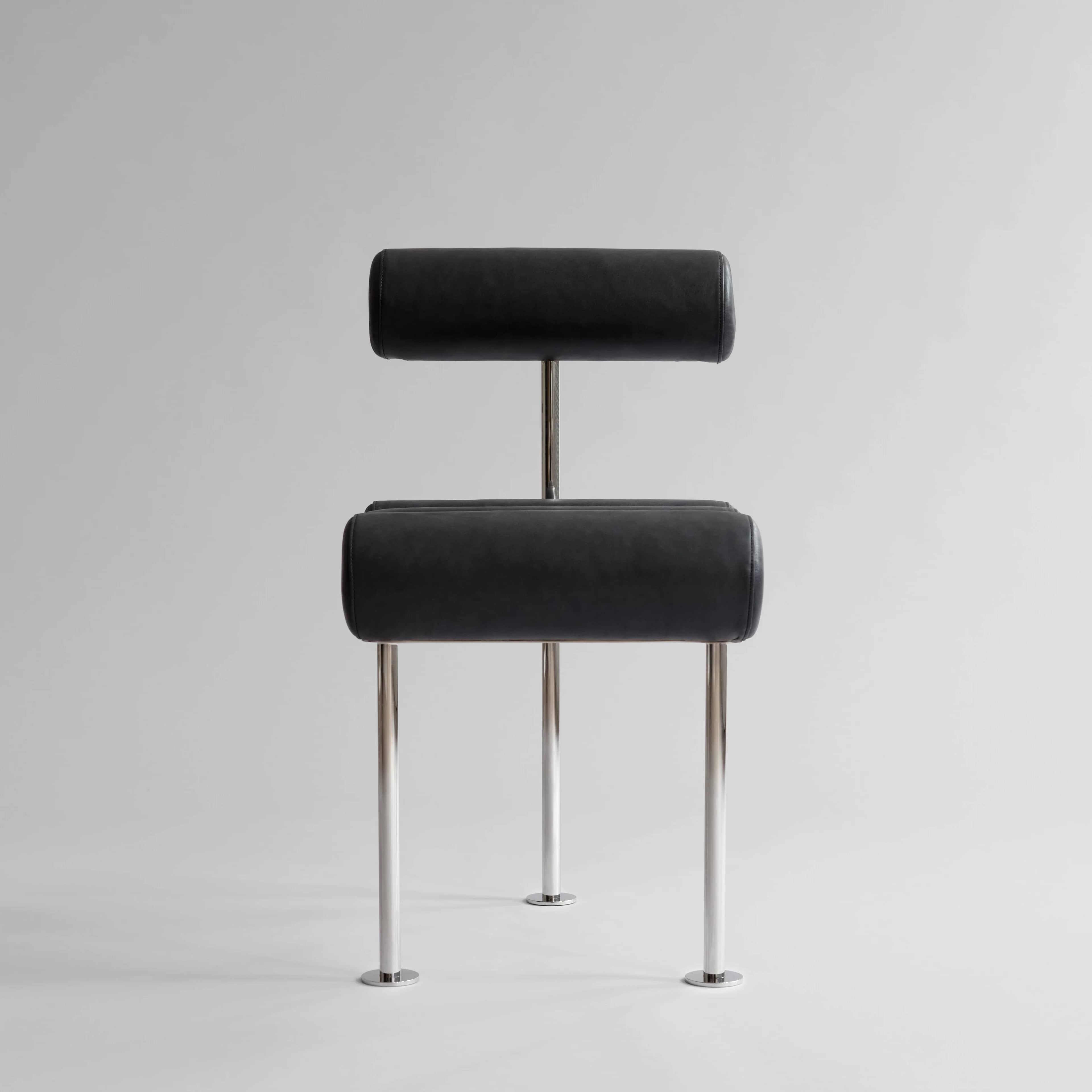 Стул Hiro — Aniline Leather Black 1