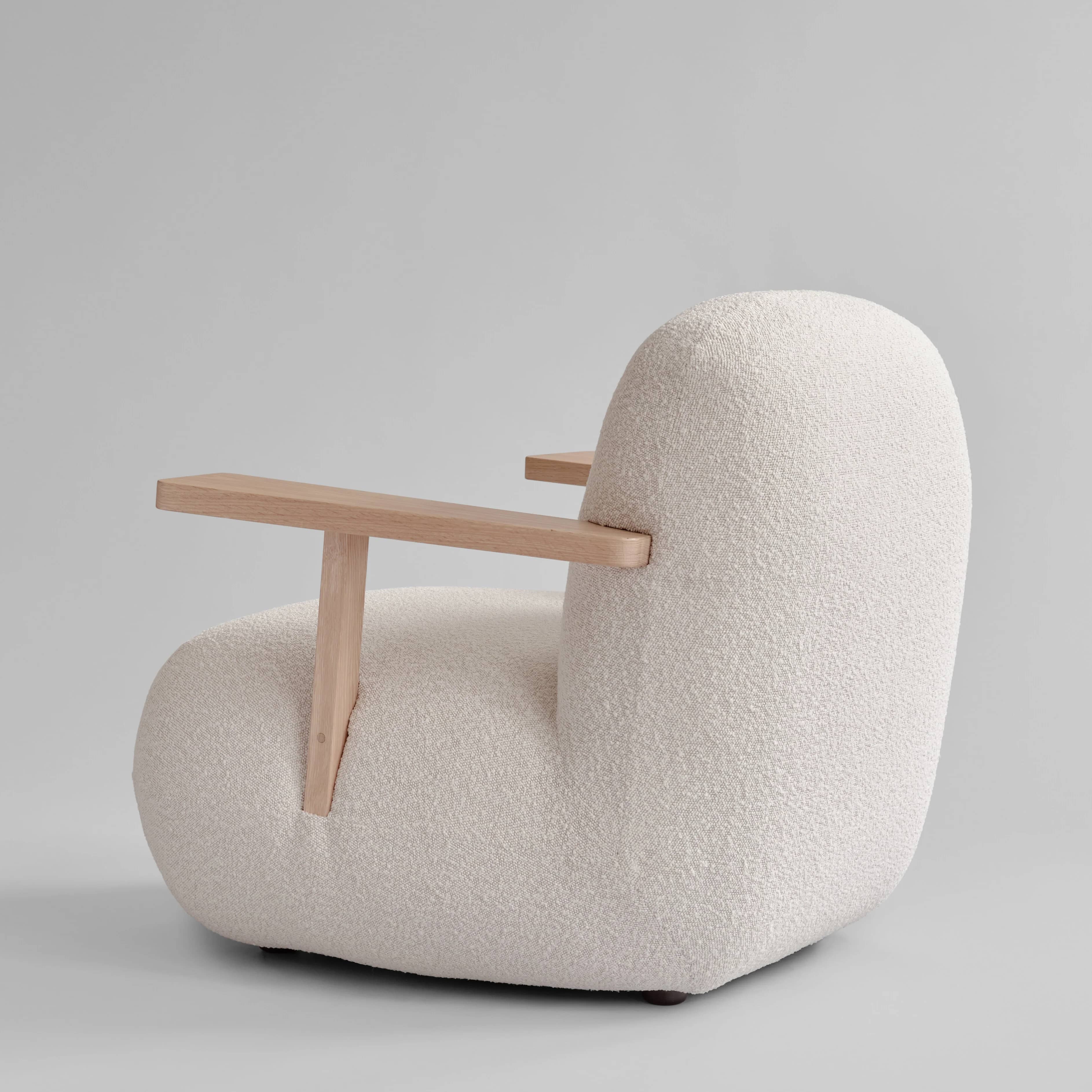 Кресло Toe Chair Armrest — Off White 7