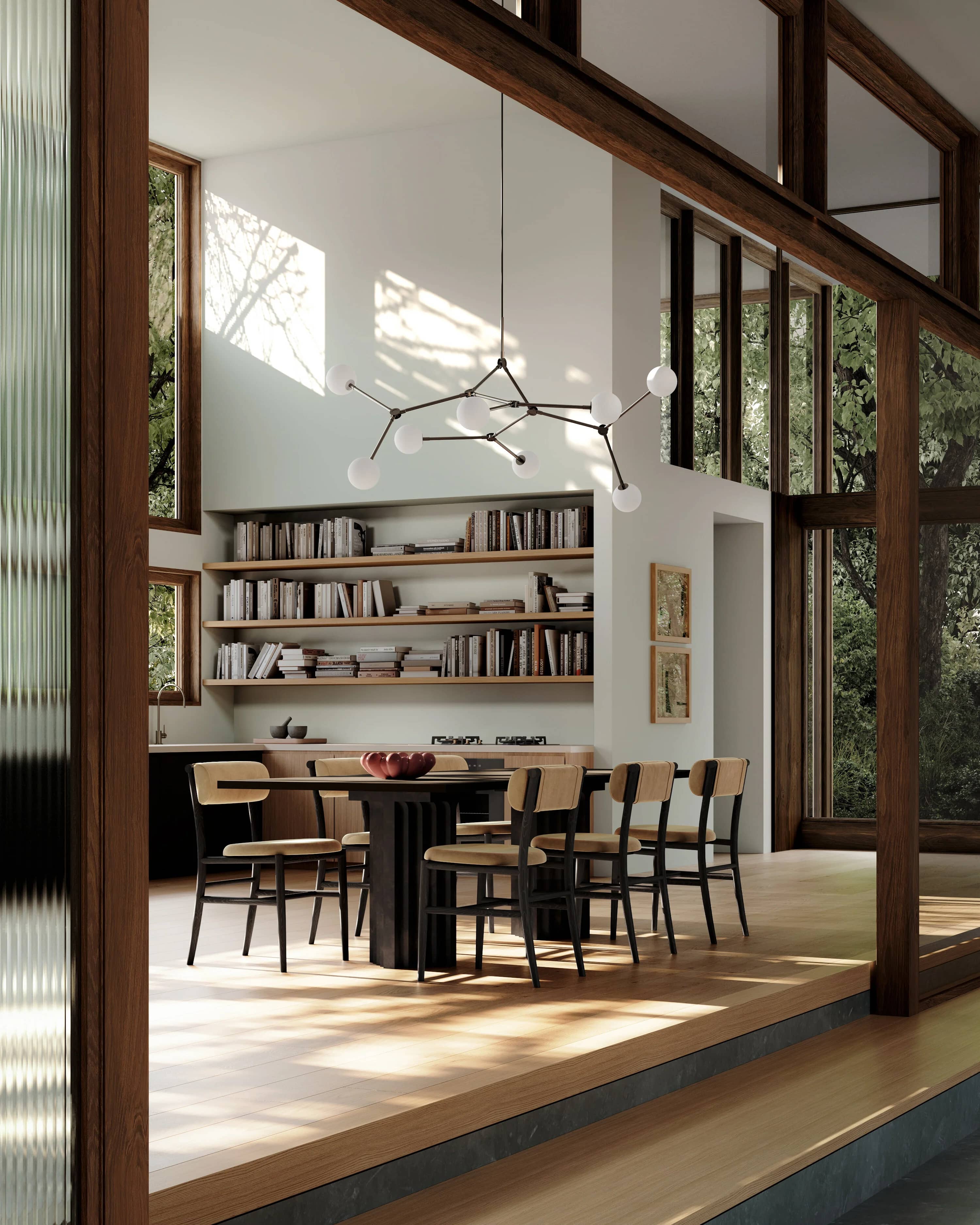 Люстра Drop Chandelier Bulp Grande — Grey 5m 3