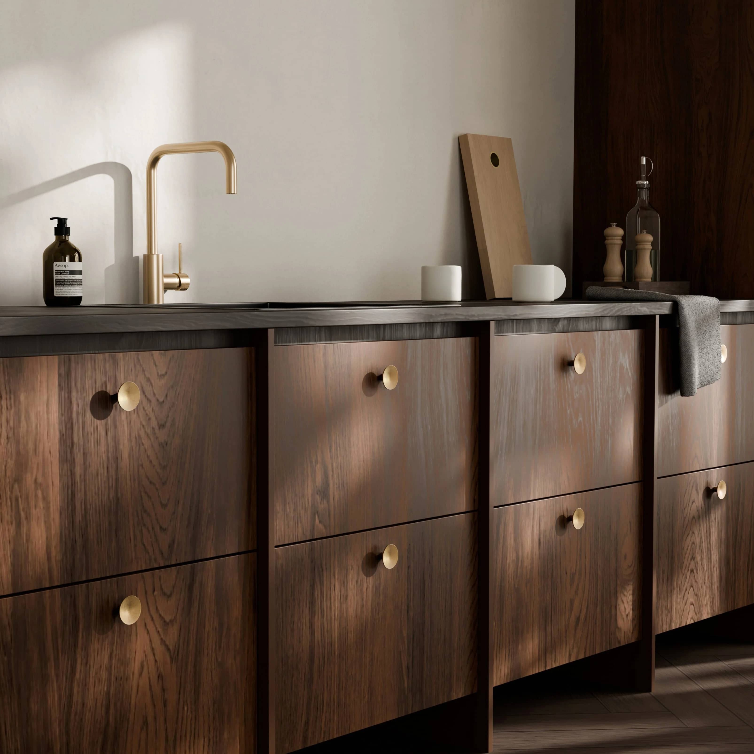 Мебельные ручки HiHat Knobs Medio — Brass 7