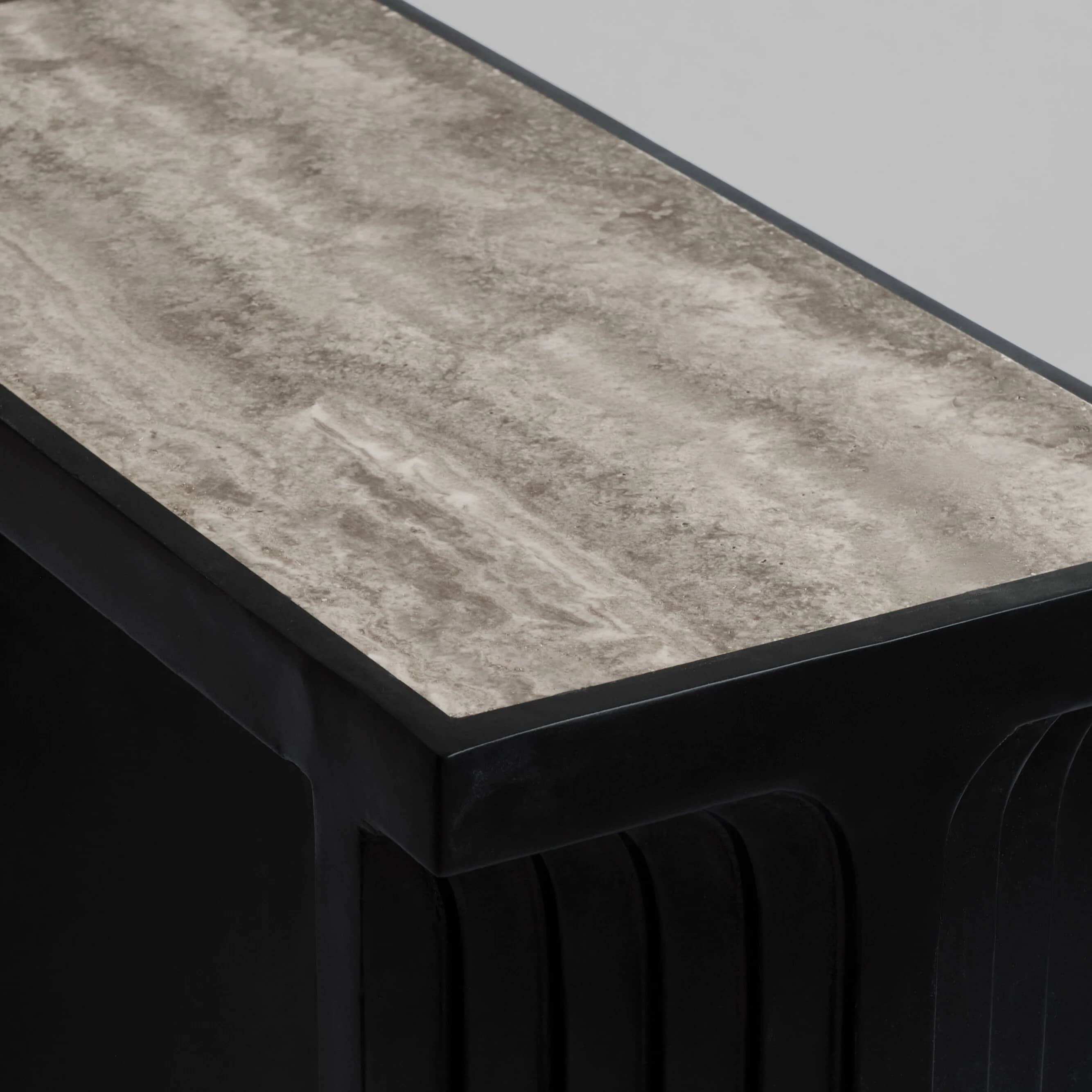Консоль Arc — Silver Travertine 5
