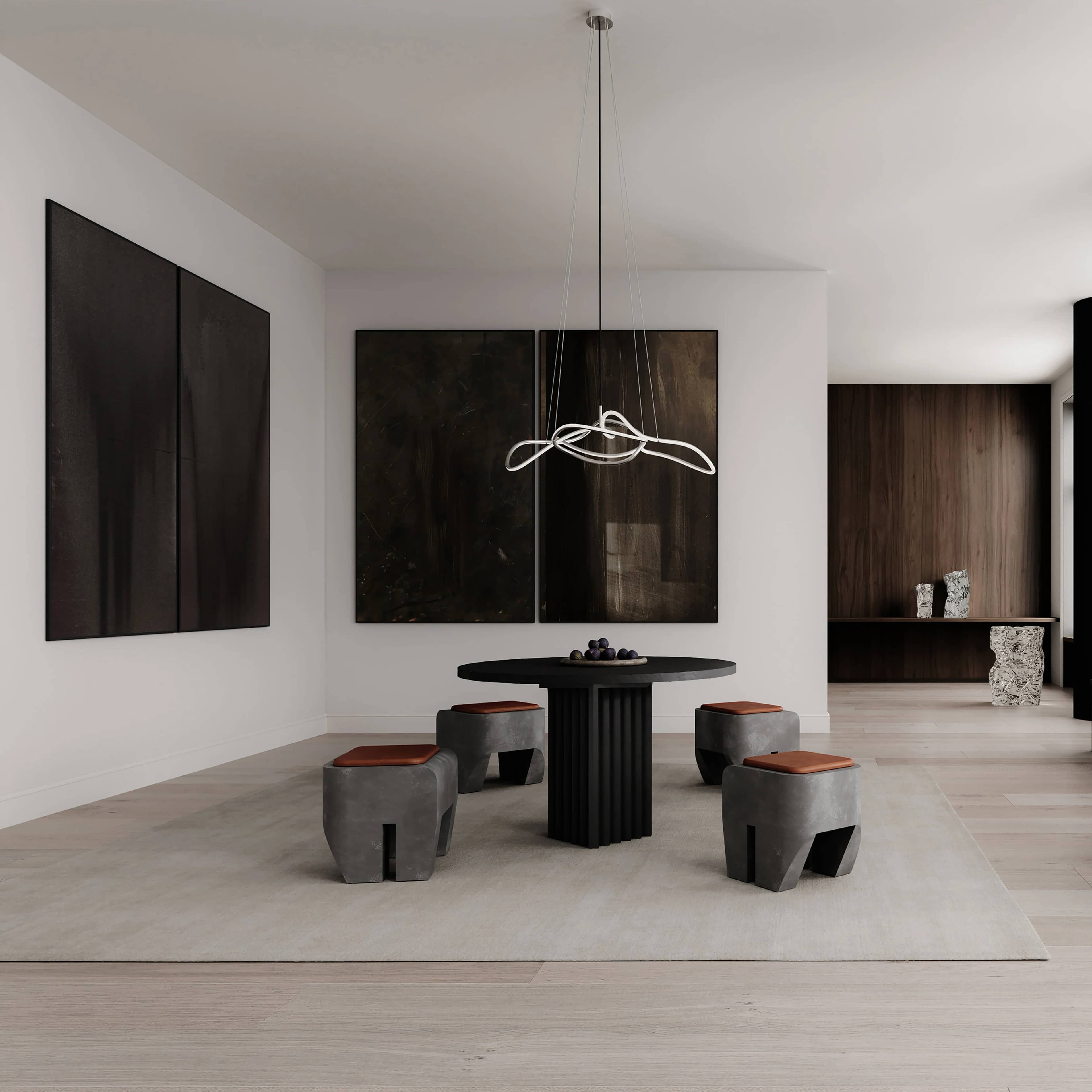 Люстра Ghost Chandelier Mini — Chrome 5m 1 3