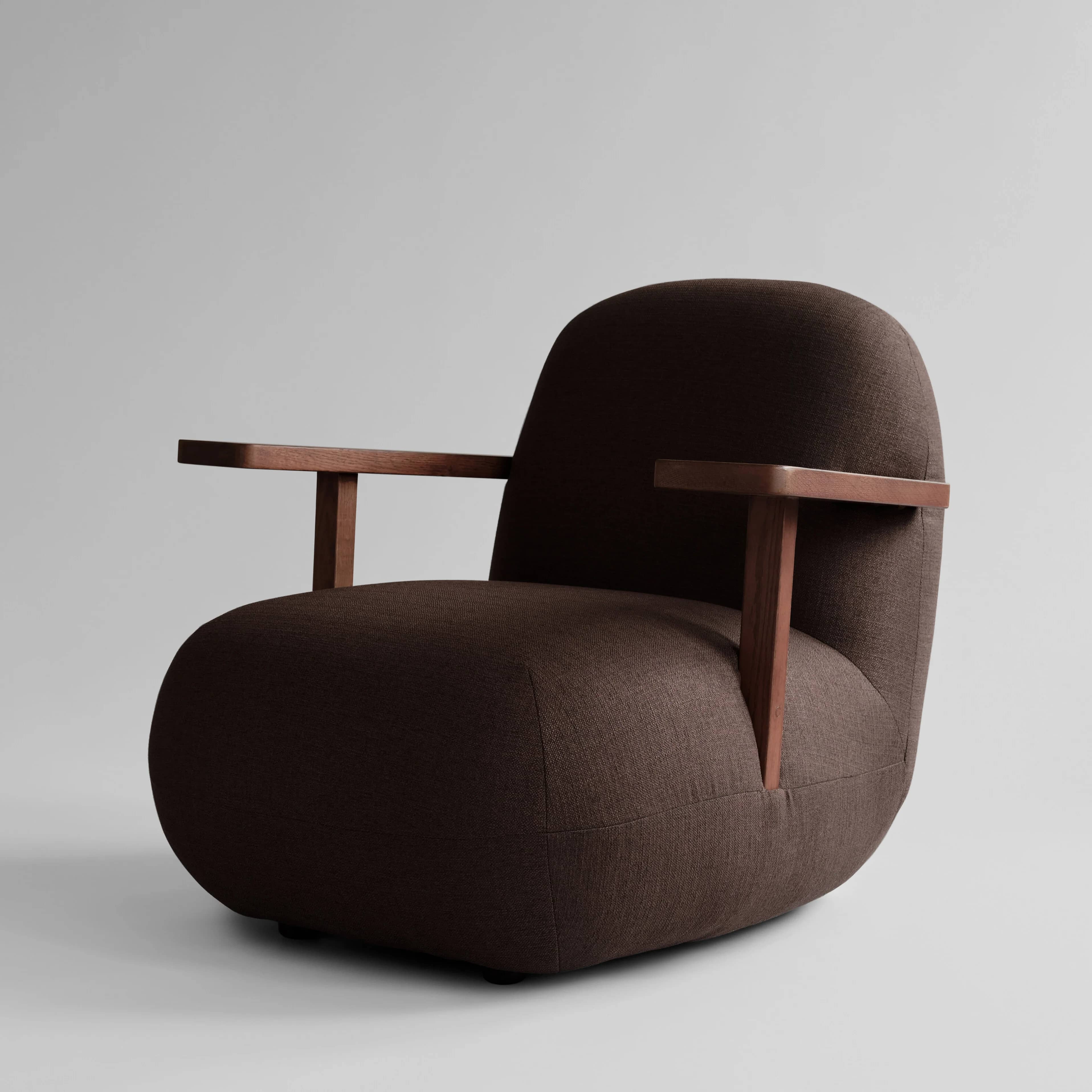Кресло Toe Chair Armrest — Dark Brown 6