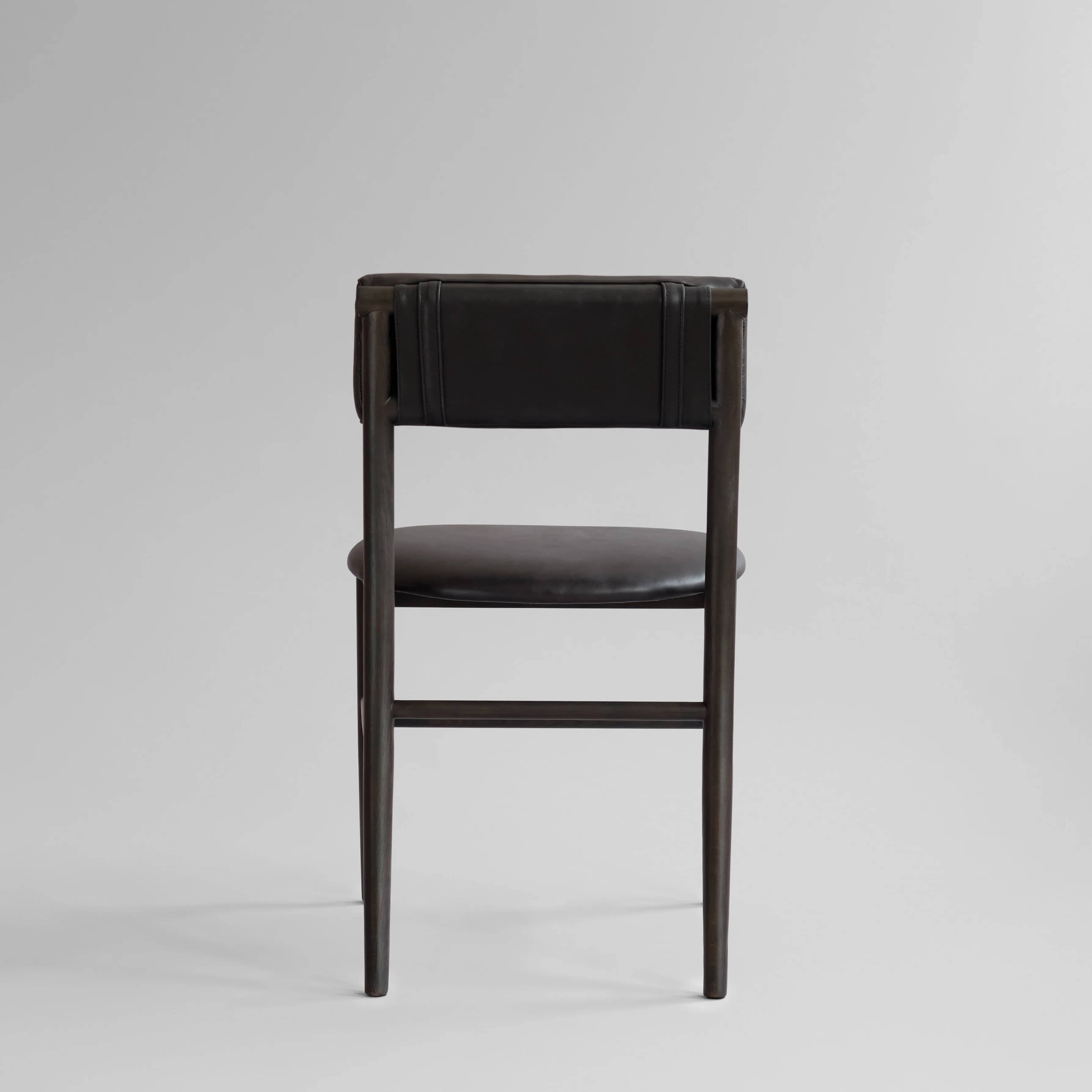 Стул Nama — Aniline leather black 8