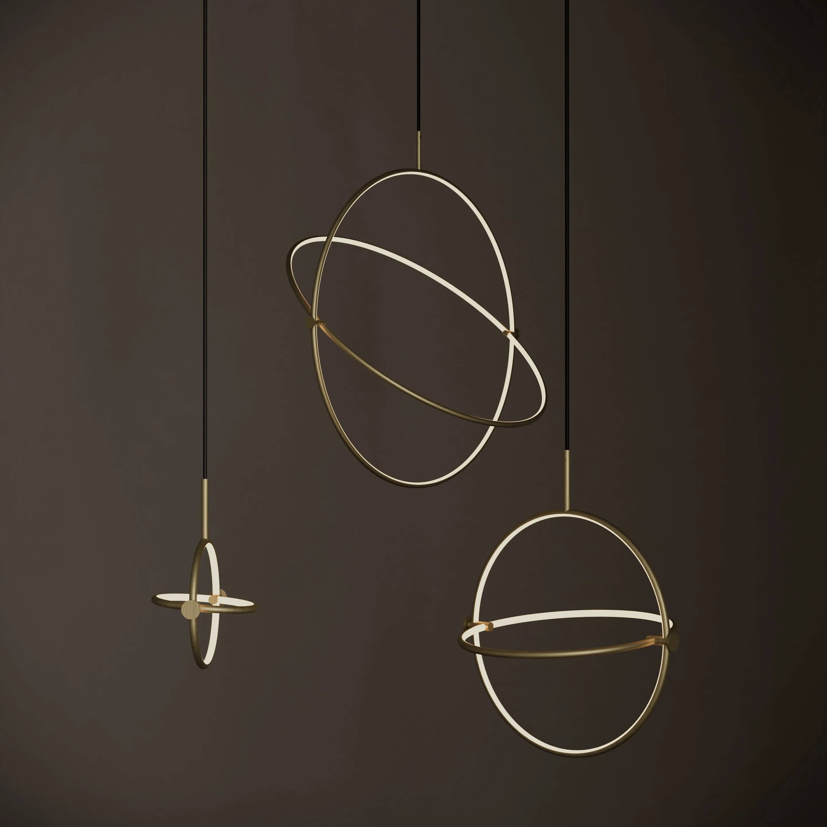 Подвесной светильник Maru Ø20 — Brass 4