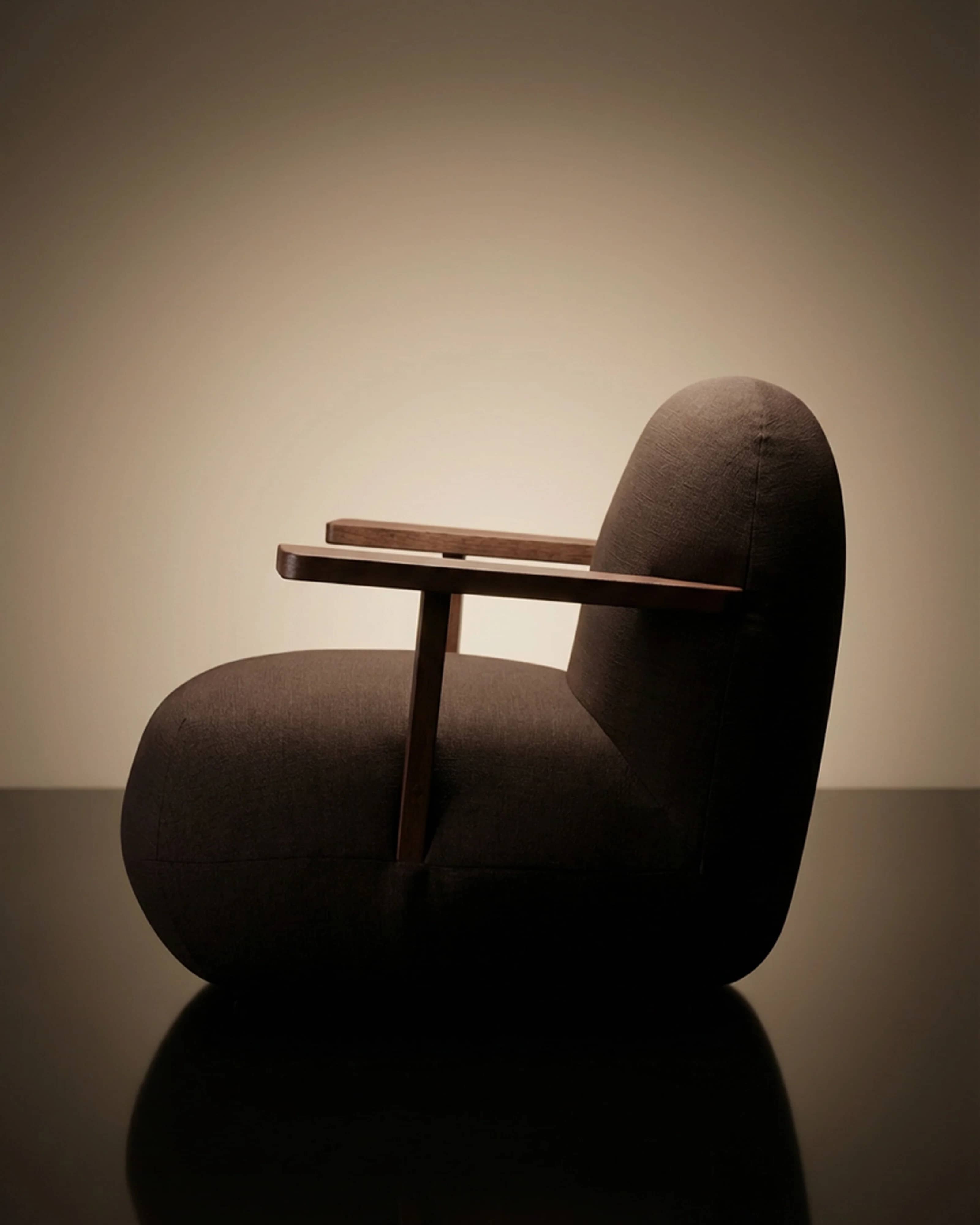 Кресло Toe Chair Armrest — Dark Brown 3