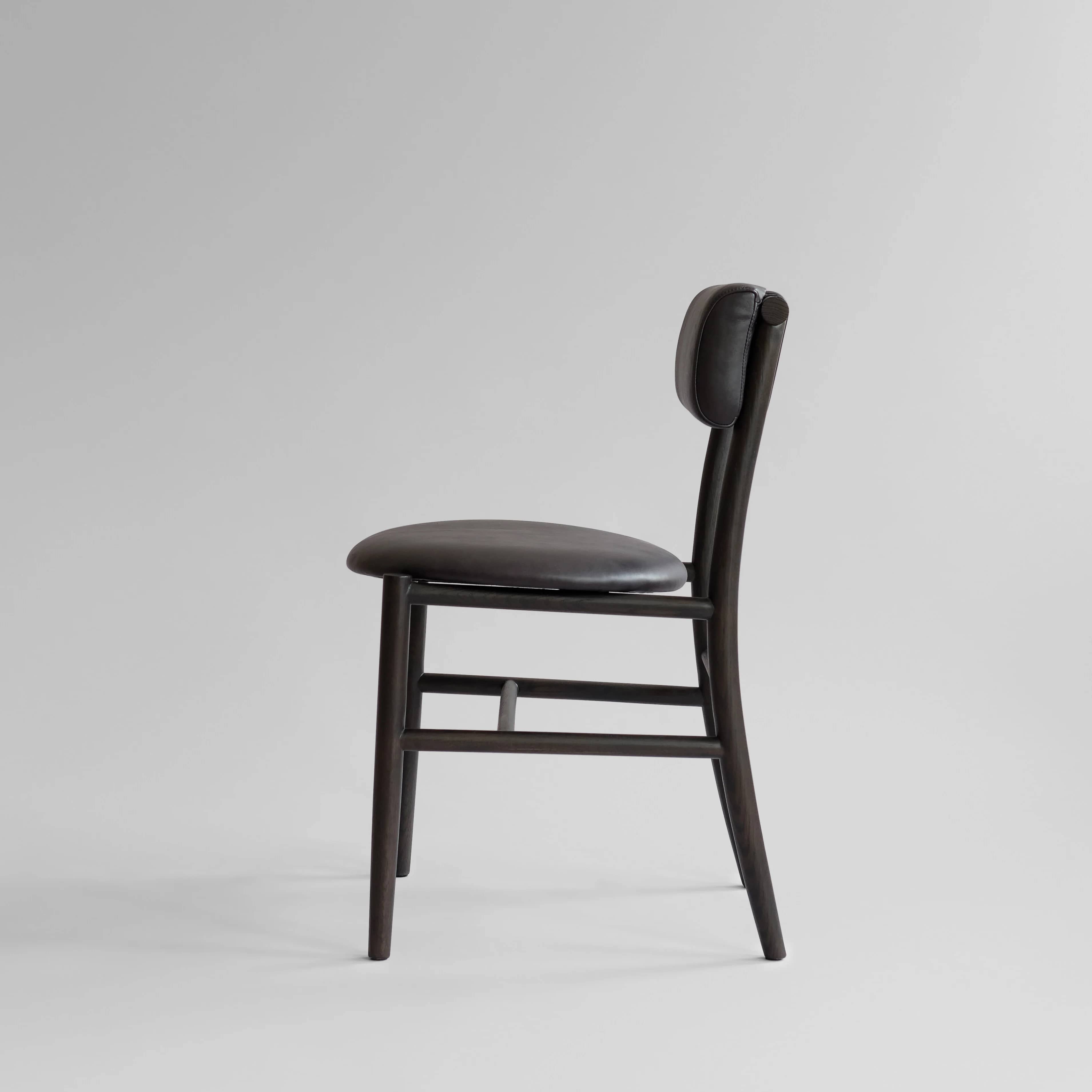 Стул Nama — Aniline leather black 6
