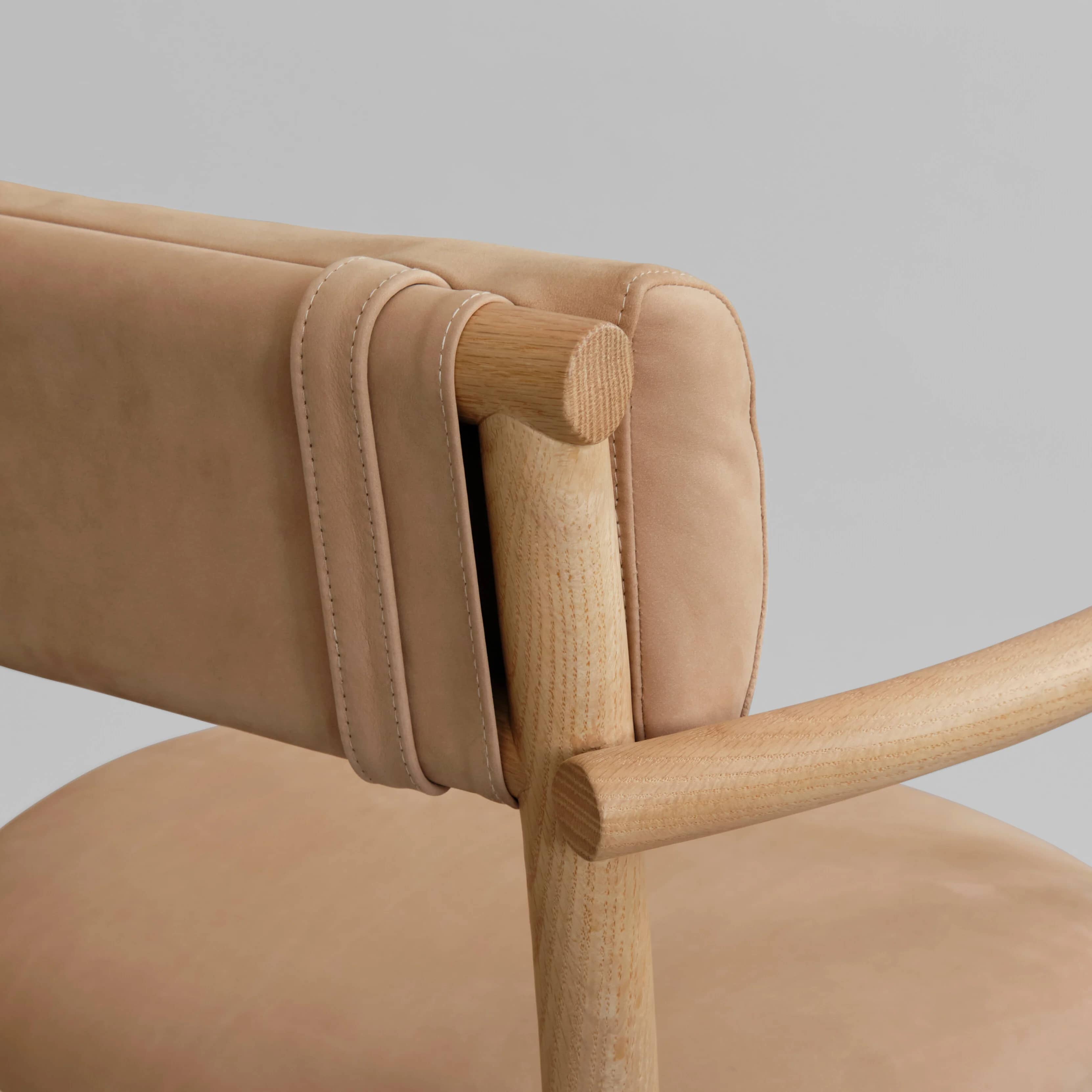 Стул Nama Armrest — Nubuck 8