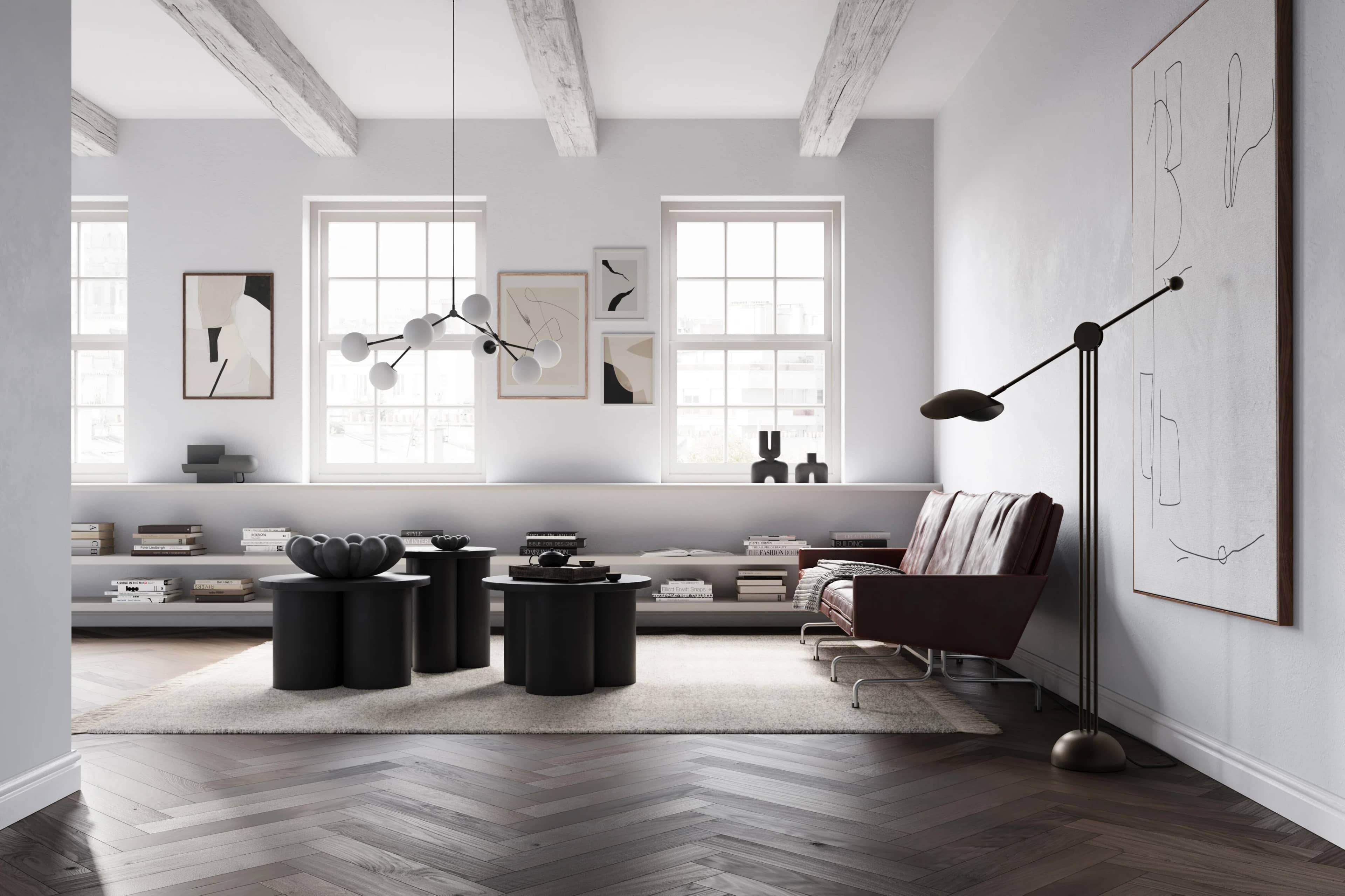 Люстра Drop Chandelier Bulp Mini — Grey 5m 4