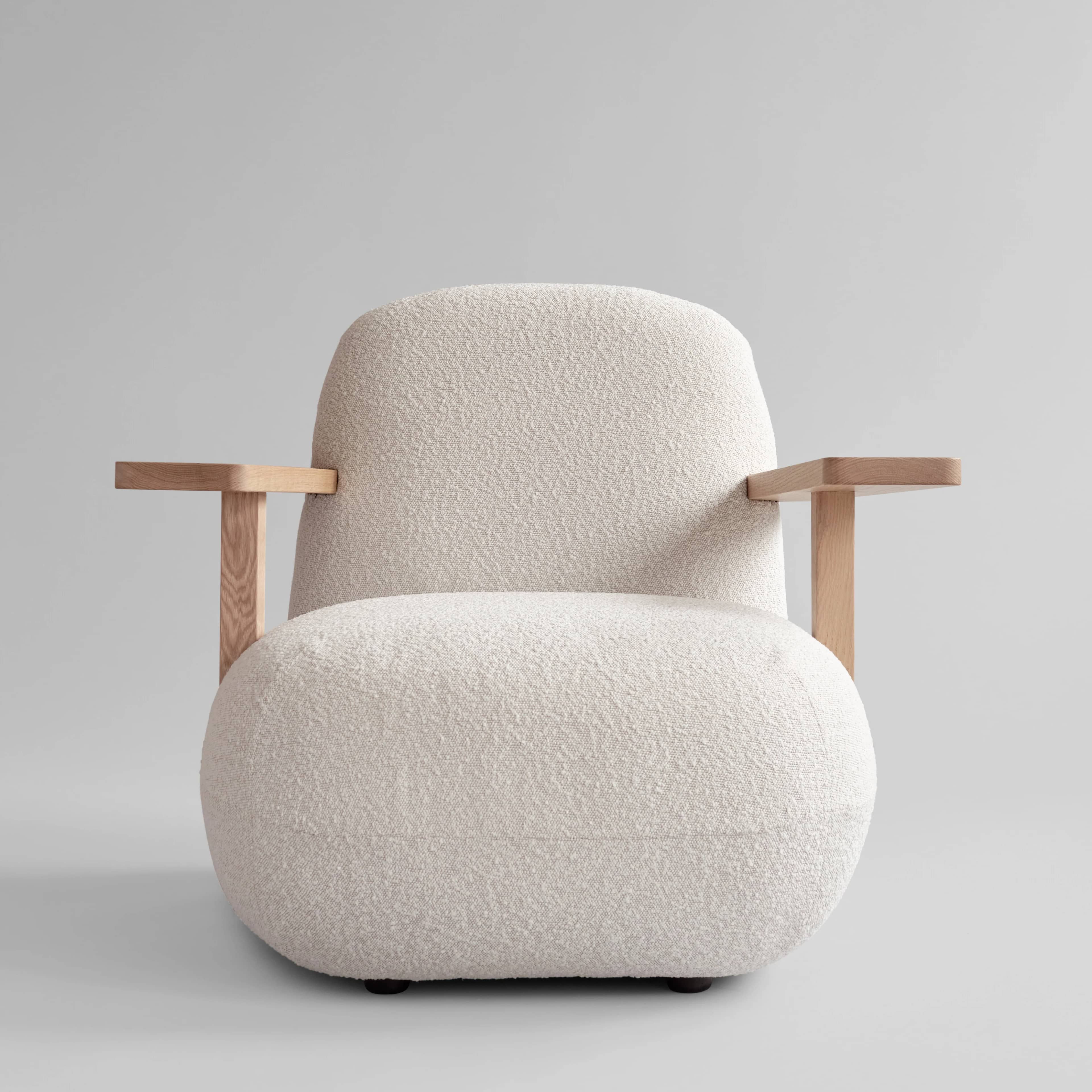 Кресло Toe Chair Armrest — Off White 1
