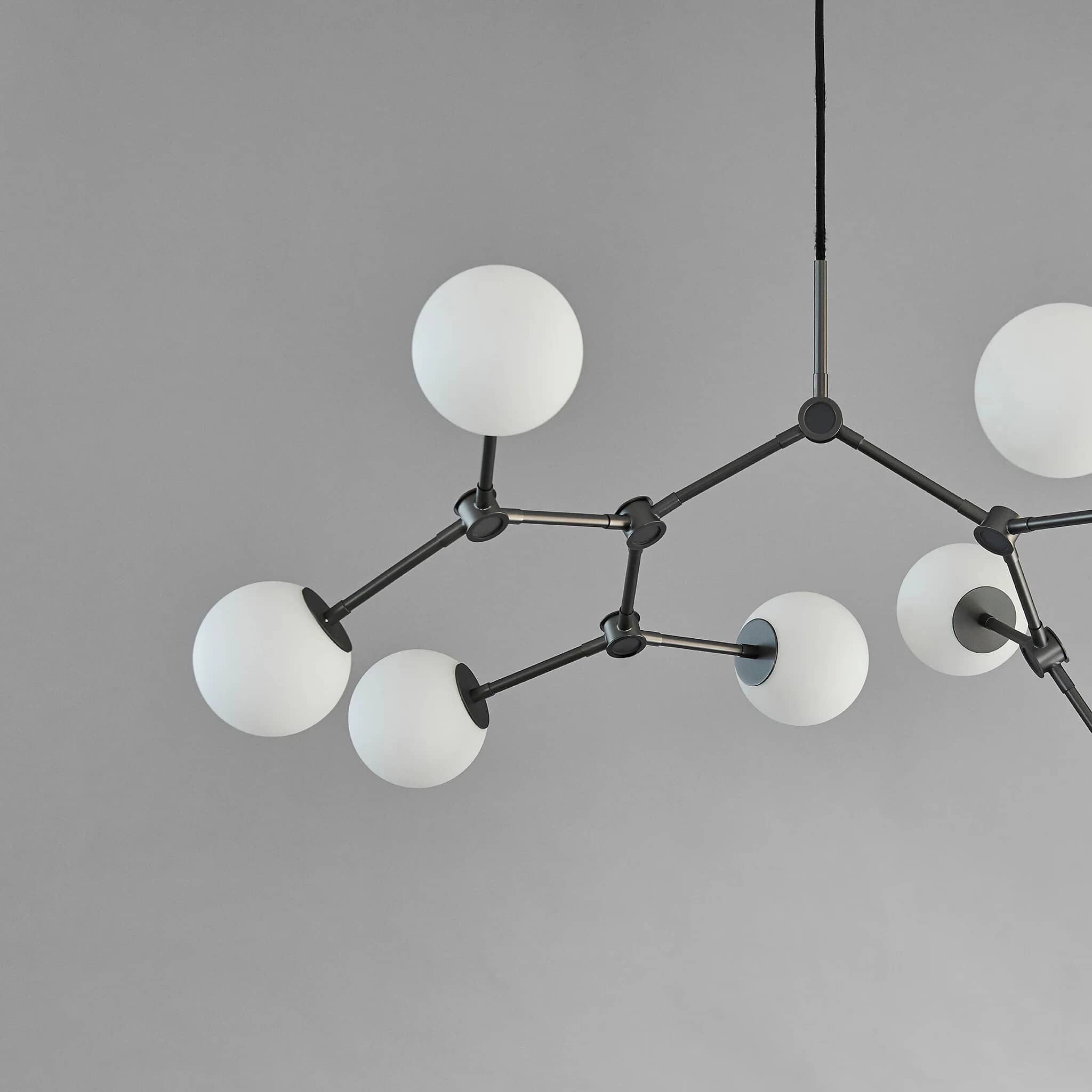 Люстра Drop Chandelier Bulp Mini — Grey 5m 6