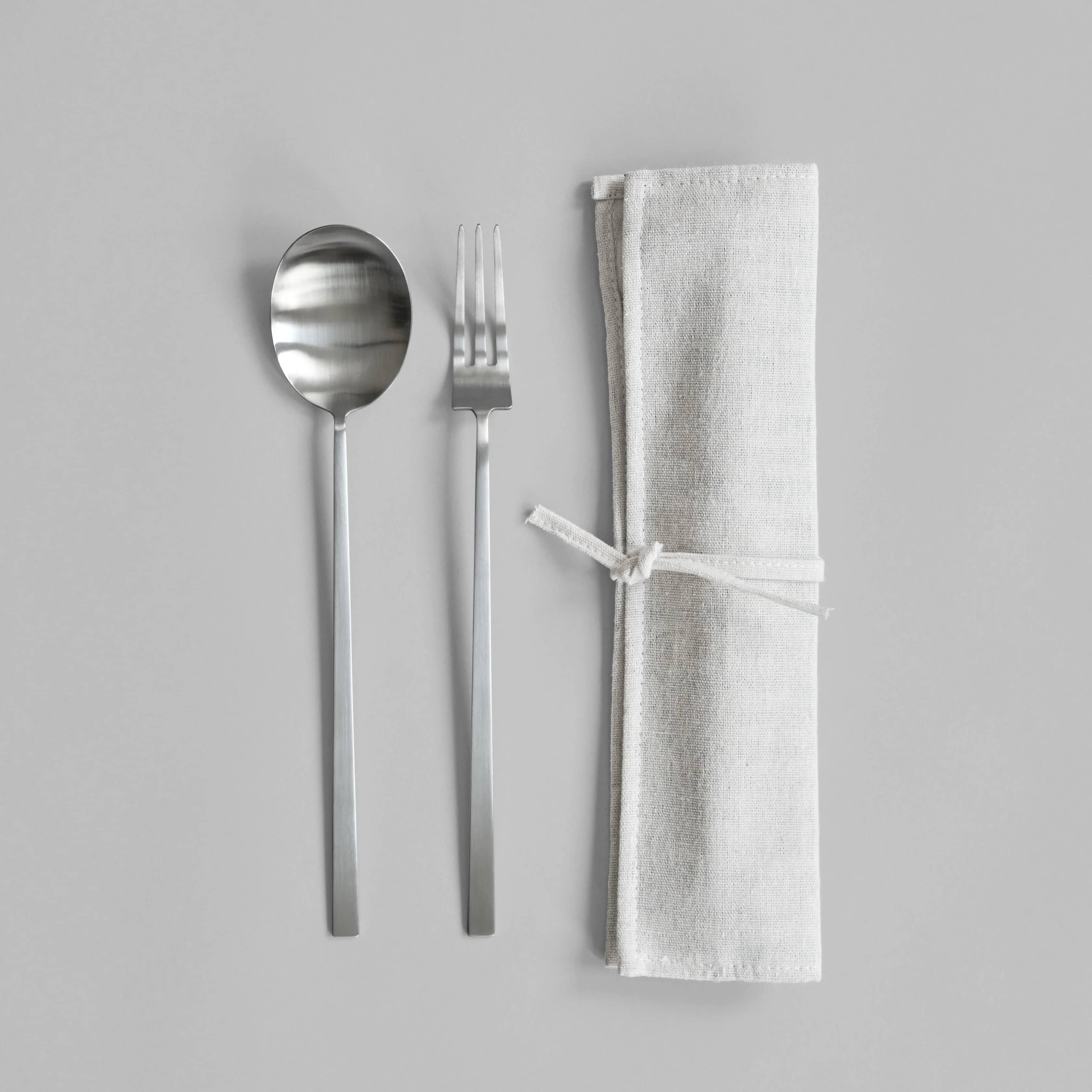 Приборы для салата Kogei — Brushed Steel 8