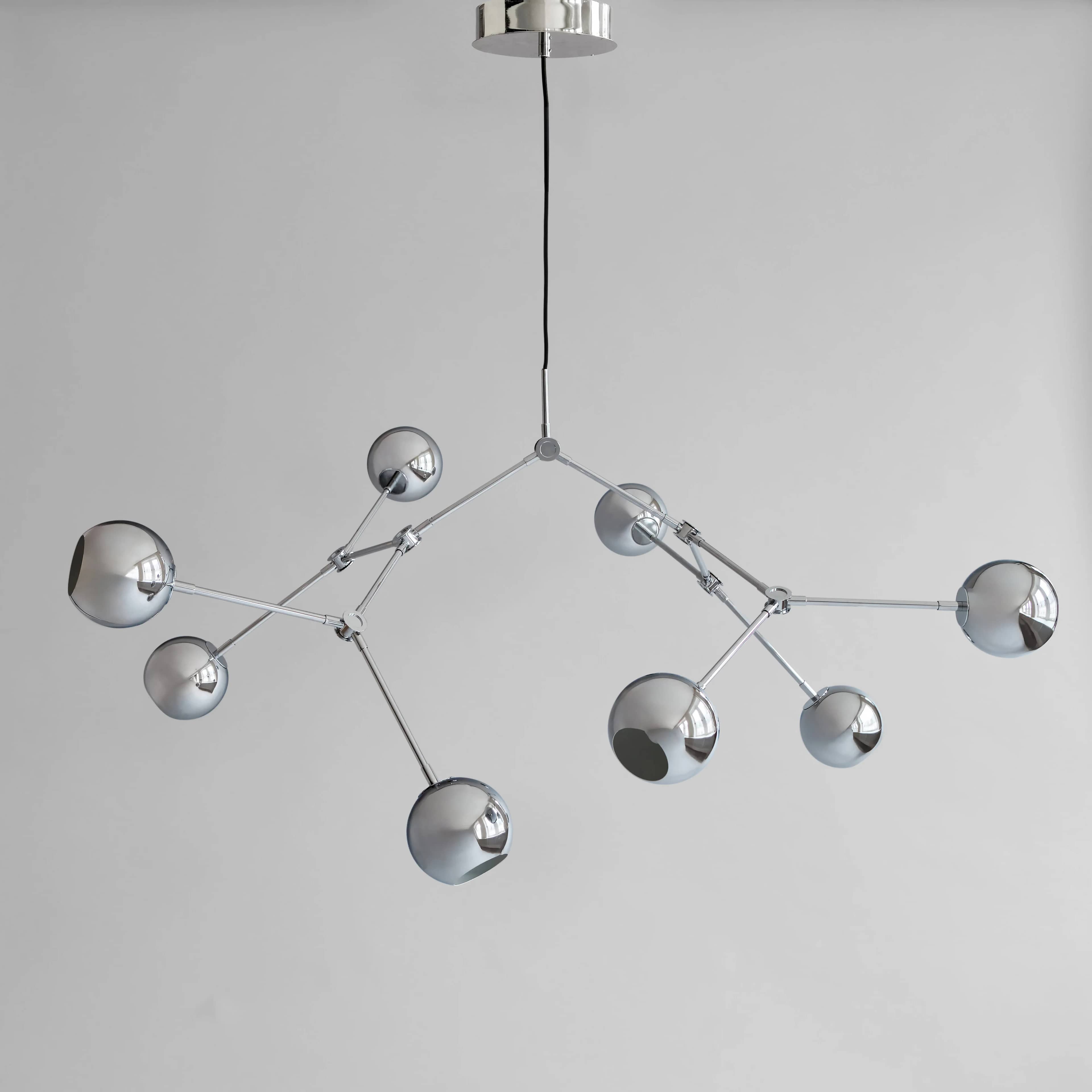 Люстра Drop Chandelier Globe — Chrome 5m 6