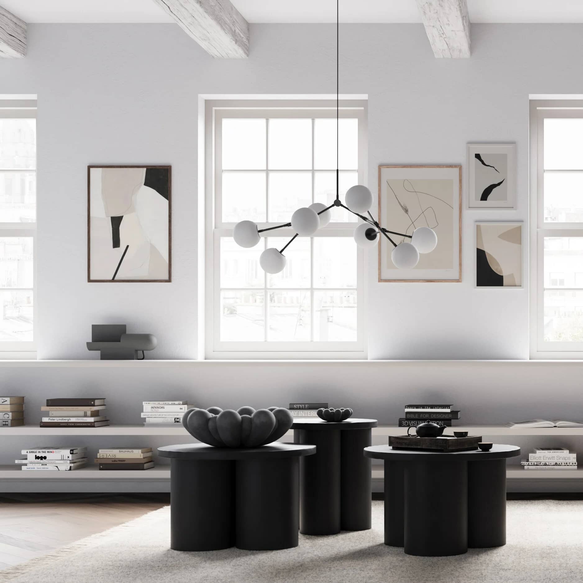 Поднос Bloom Tray Mini — Dark Grey 2