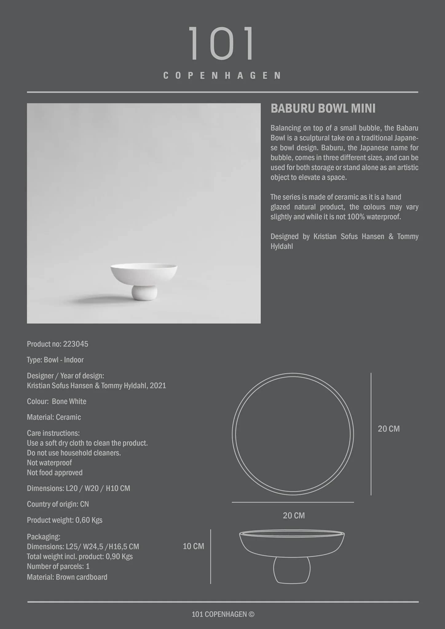 Чаша Baburu Mini — Bone White 8