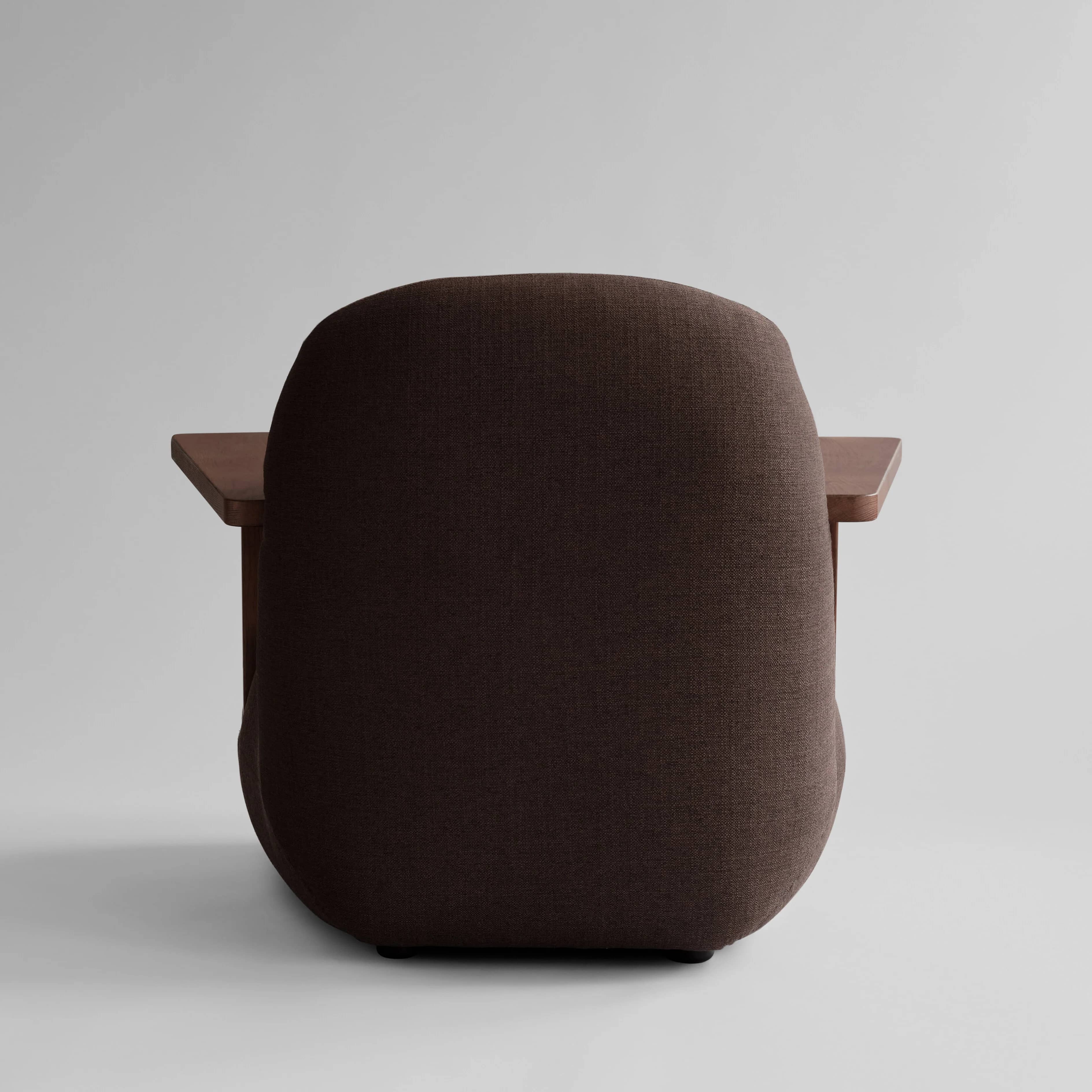 Кресло Toe Chair Armrest — Dark Brown 9