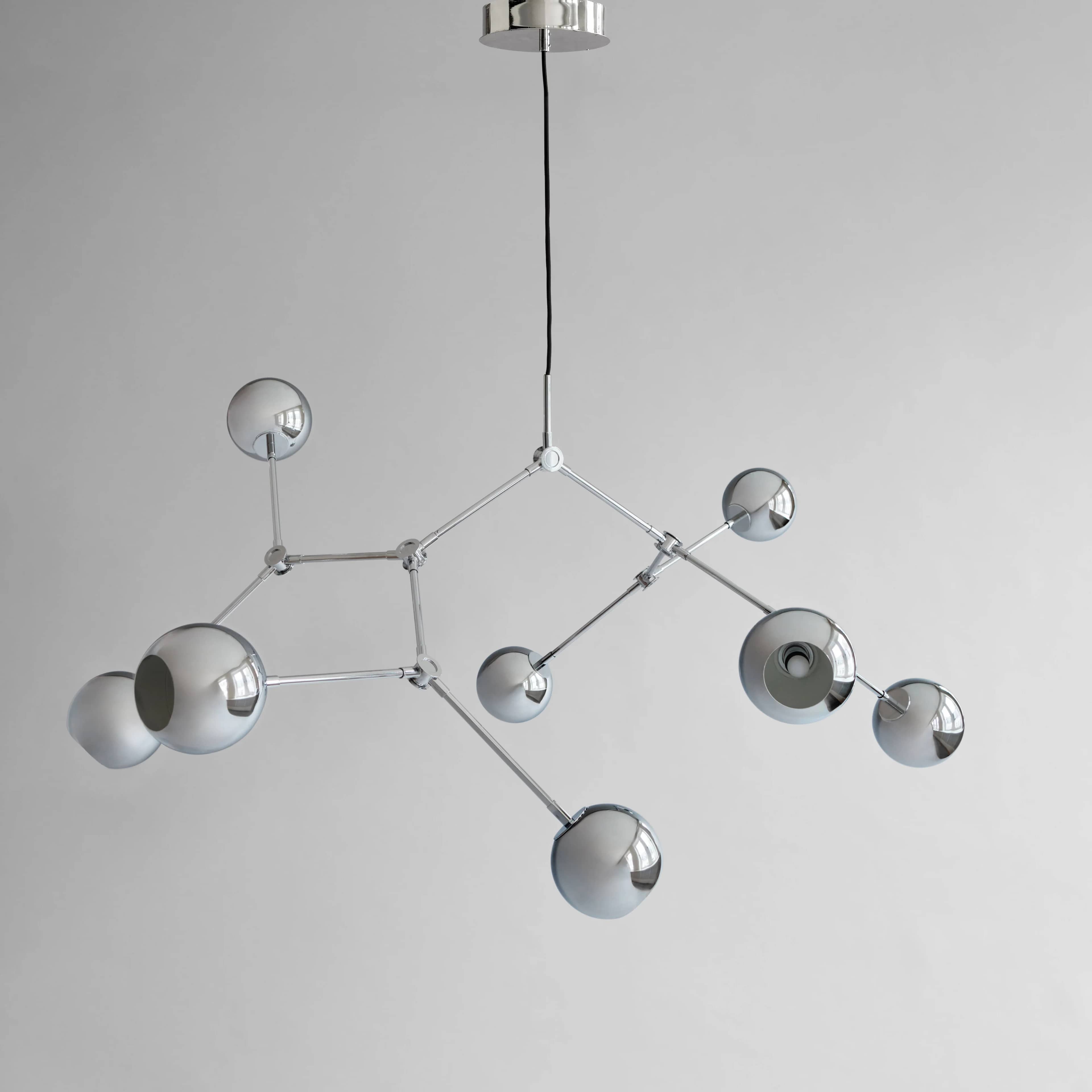Люстра Drop Chandelier Globe — Chrome 5m 1