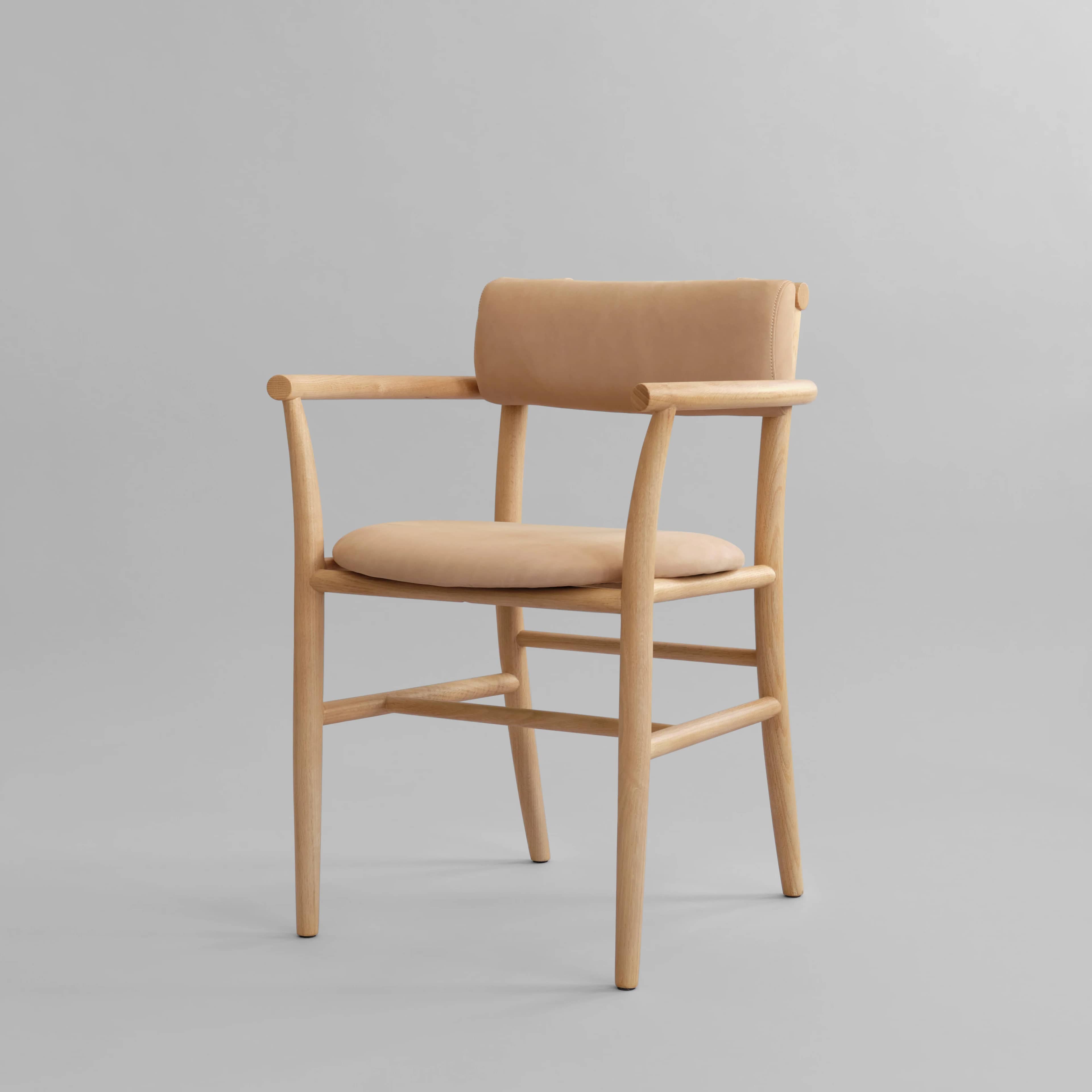 Стул Nama Armrest — Nubuck 4