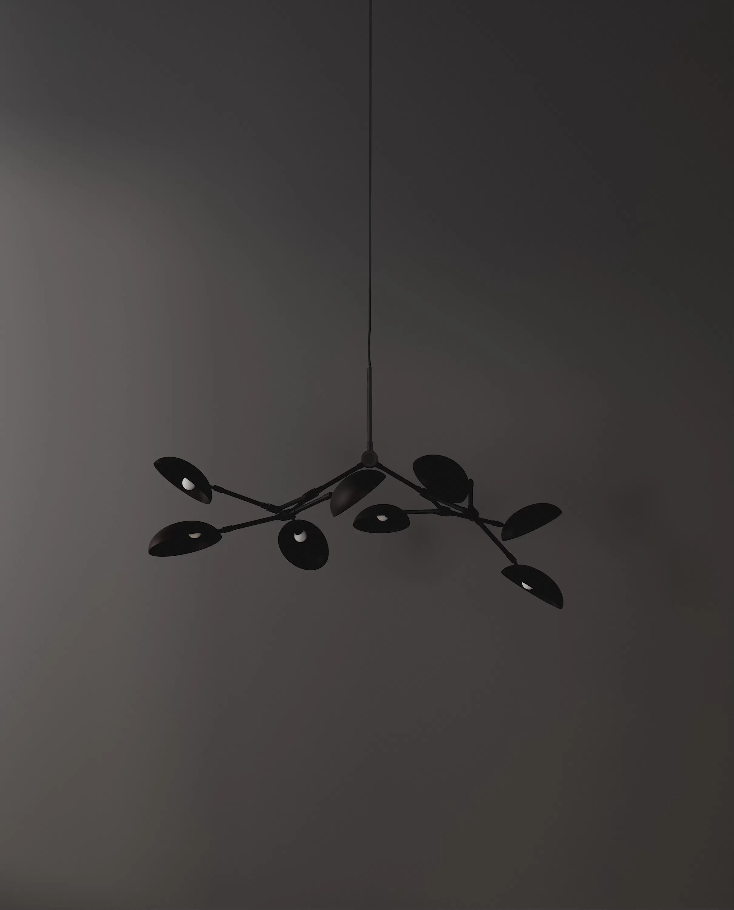 Люстра Drop Chandelier Mini — Burned Black 5m