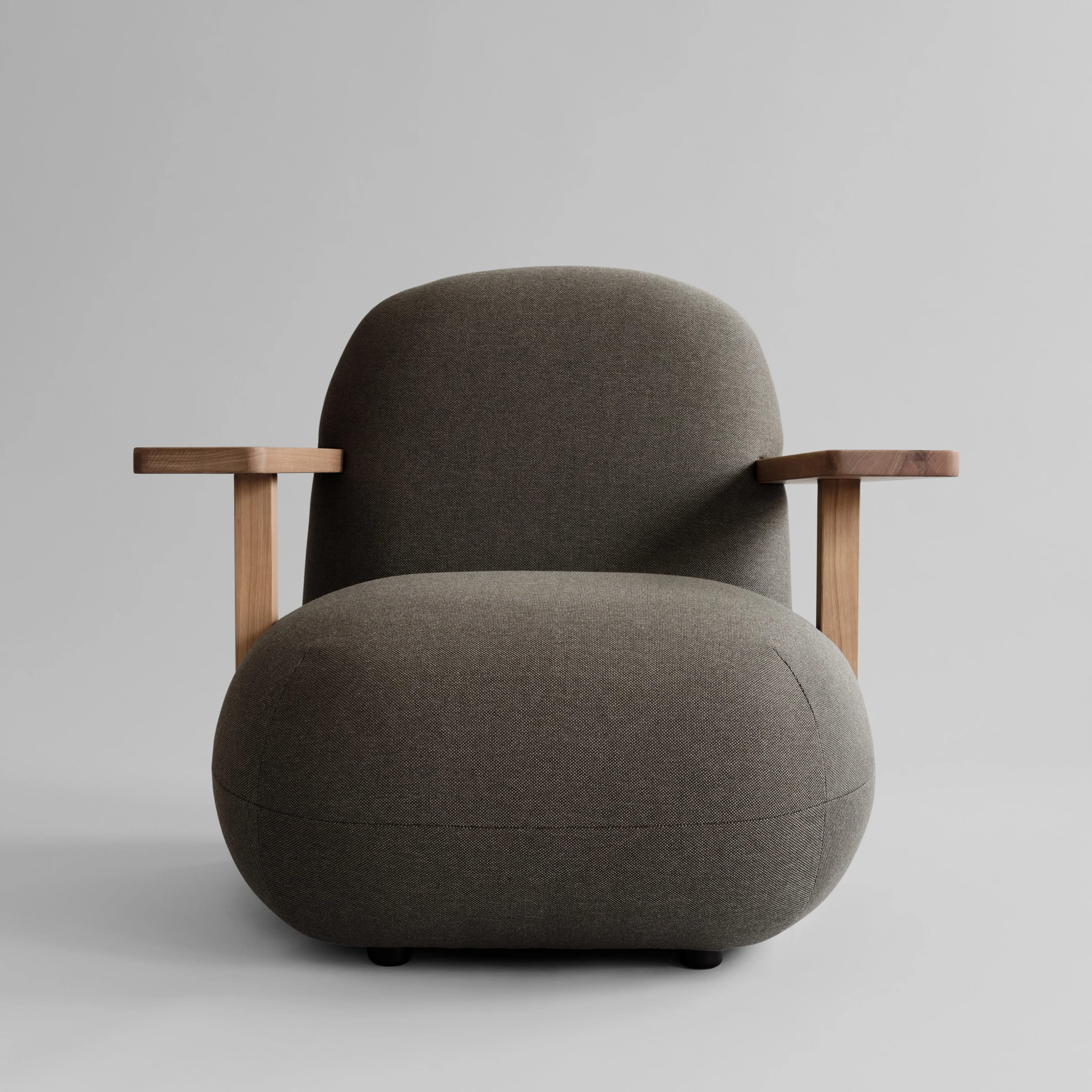 Кресло Toe Chair Armrest — Stone Gray
