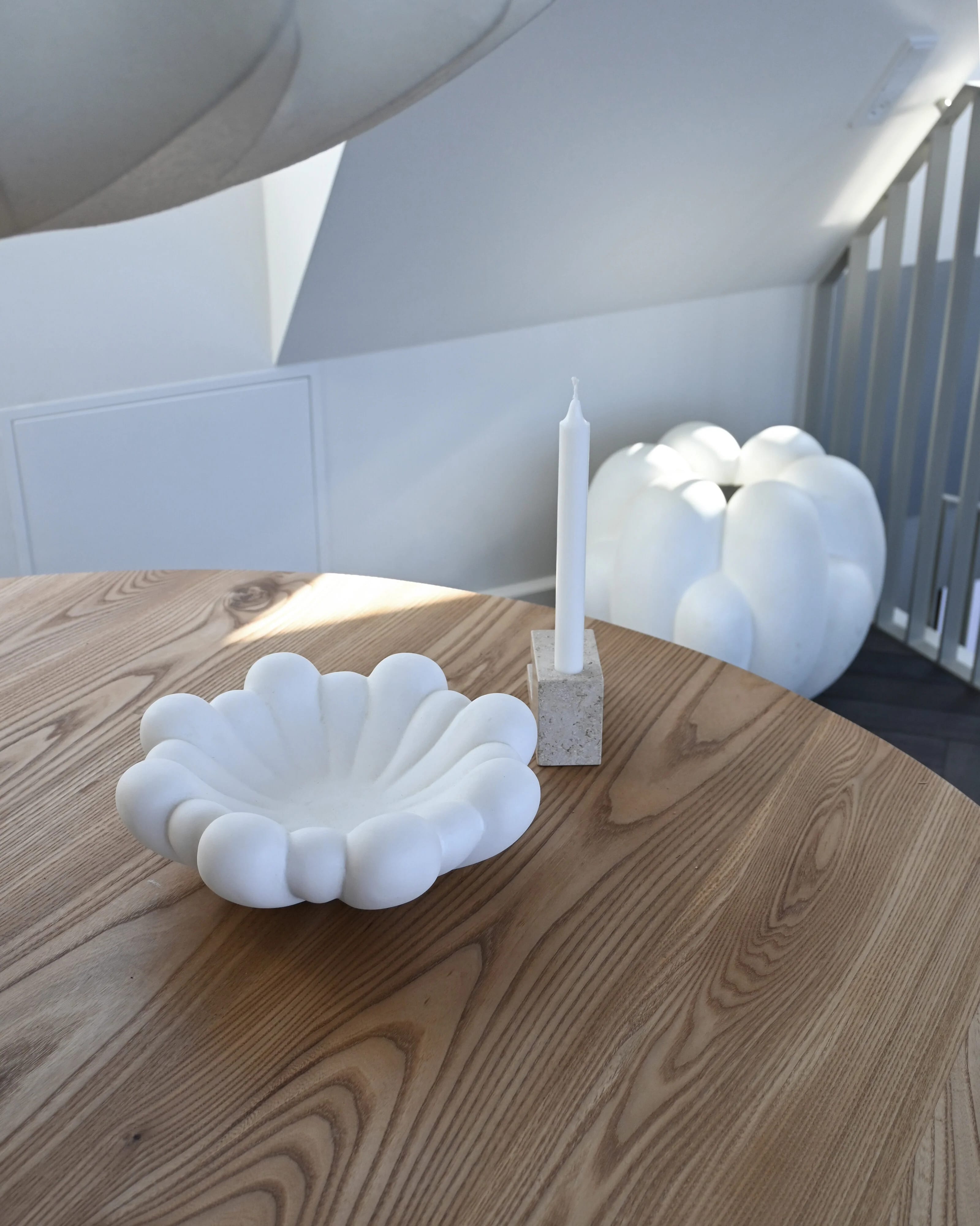 Поднос Bloom Medio — Bone White