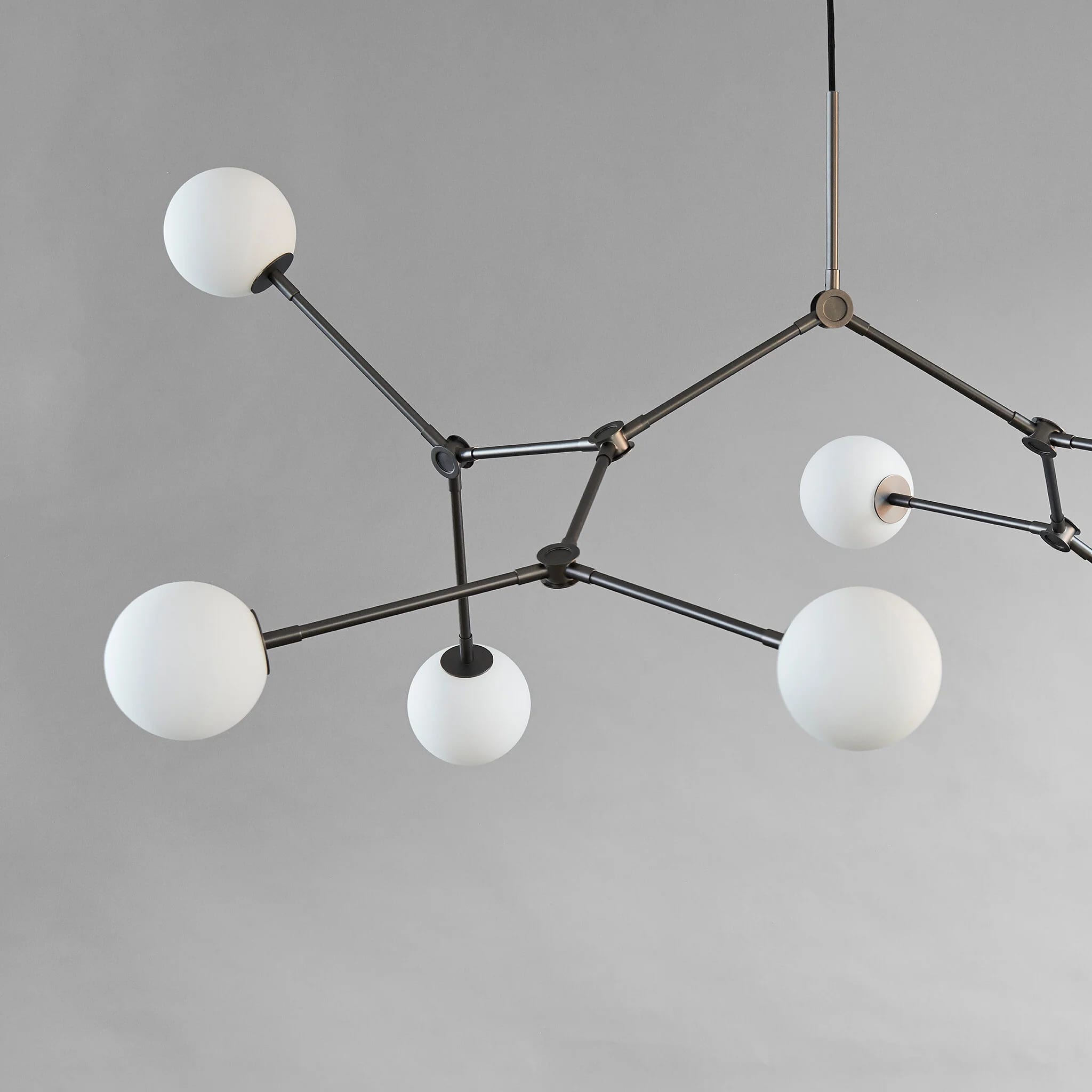 Люстра Drop Chandelier Bulp — Grey 5m