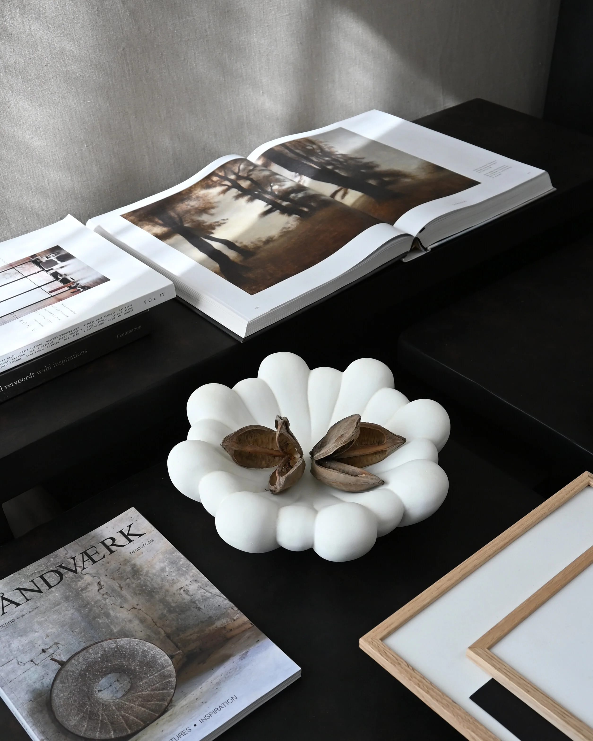 Поднос Bloom Medio — Bone White