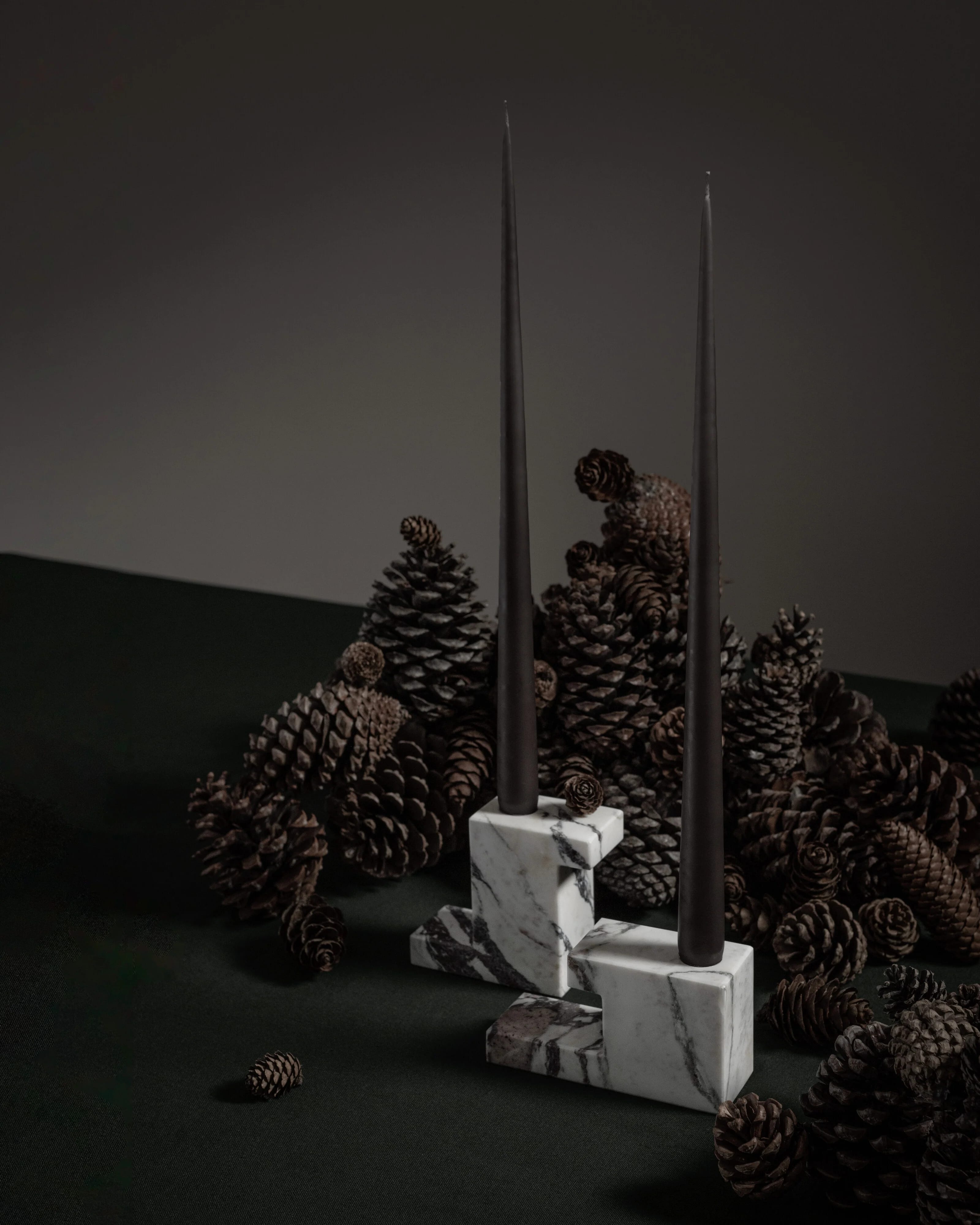 Подсвечник Brick Tall — Calacatta