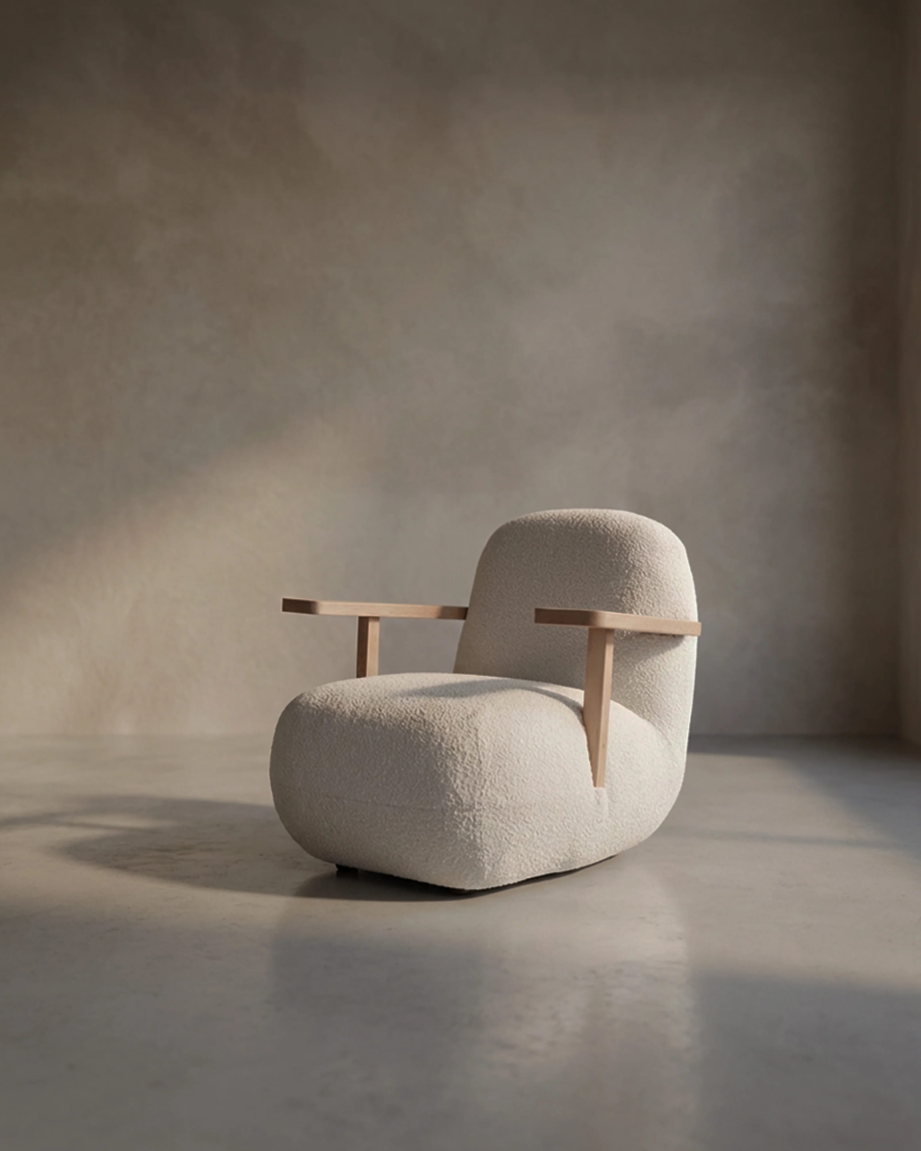 Кресло Toe Chair Armrest — Off White