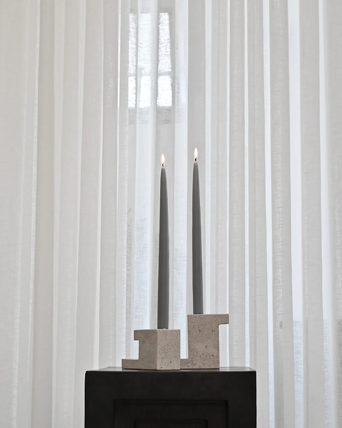Подсвечник Brick Tall — Limestone