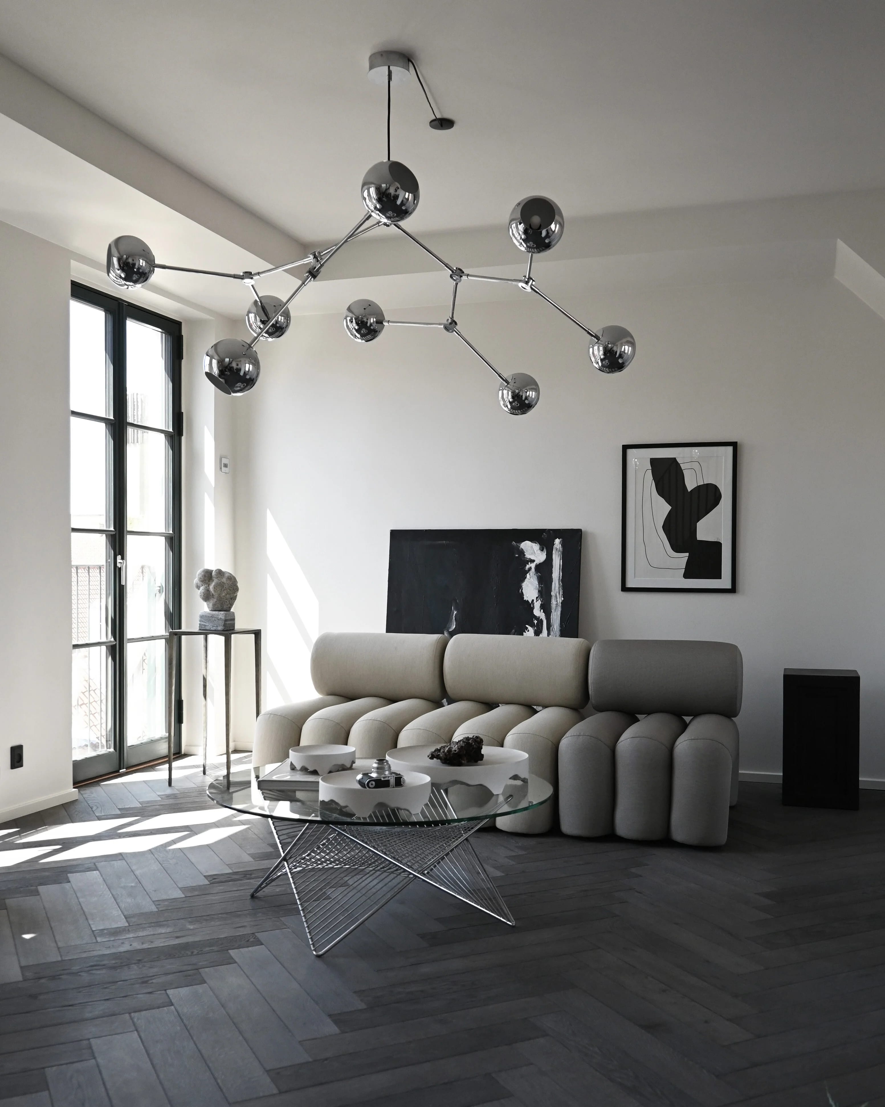 Люстра Drop Chandelier Globe — Chrome 5m