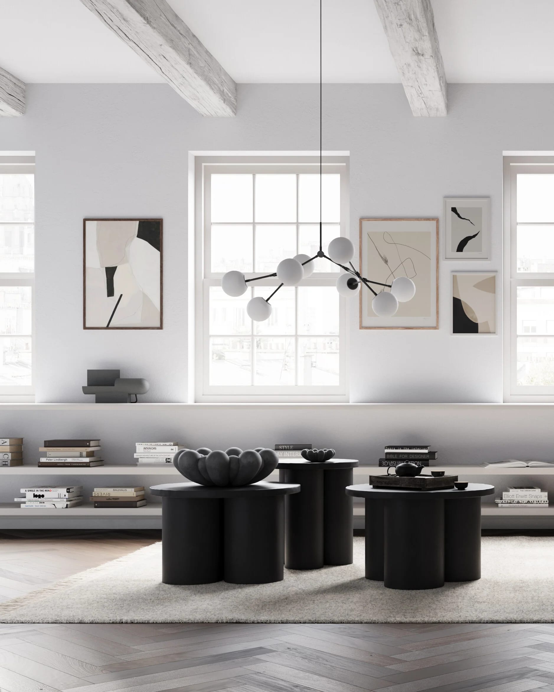 Поднос Bloom Big — Dark Grey