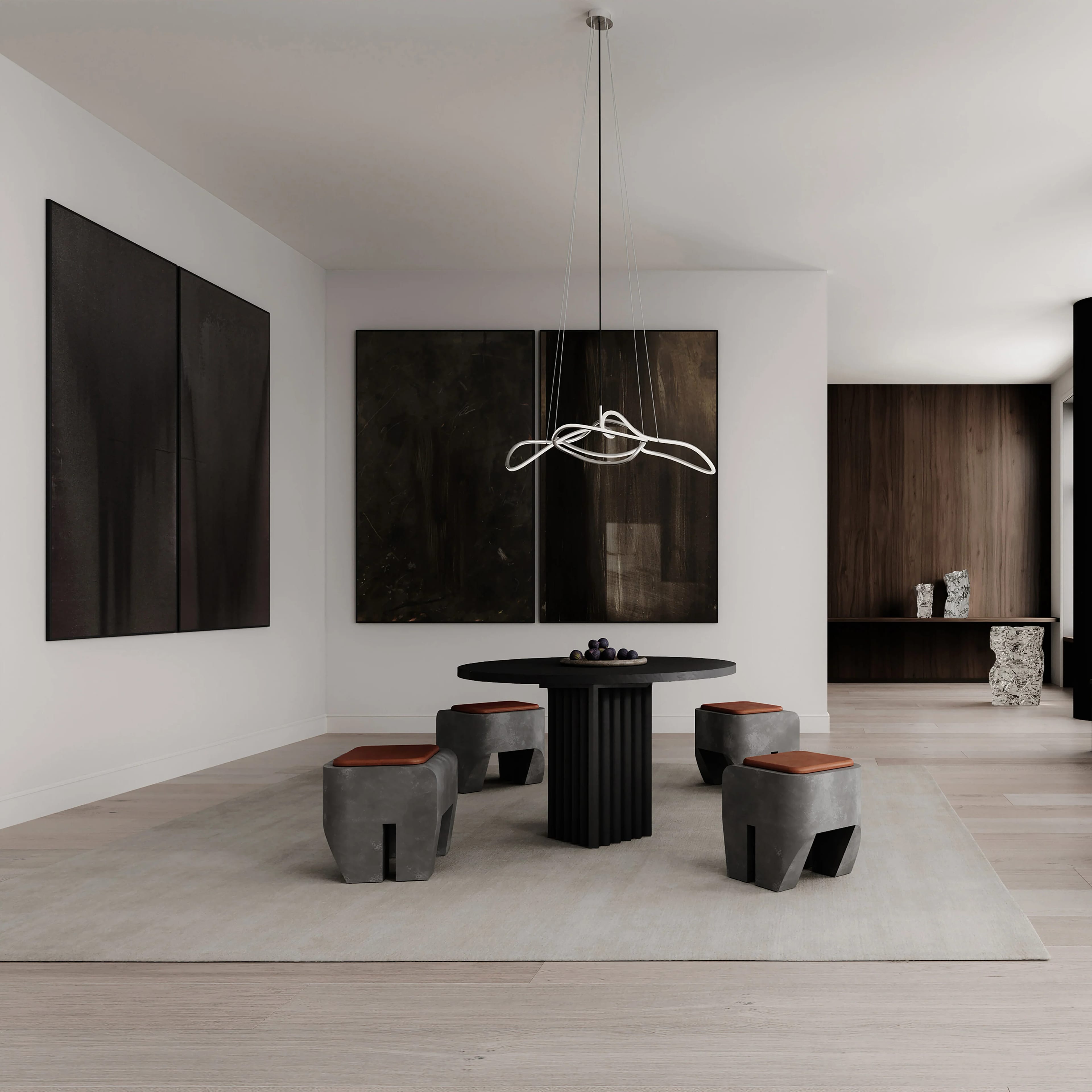Люстра Ghost Chandelier Mini — Chrome 5m 1