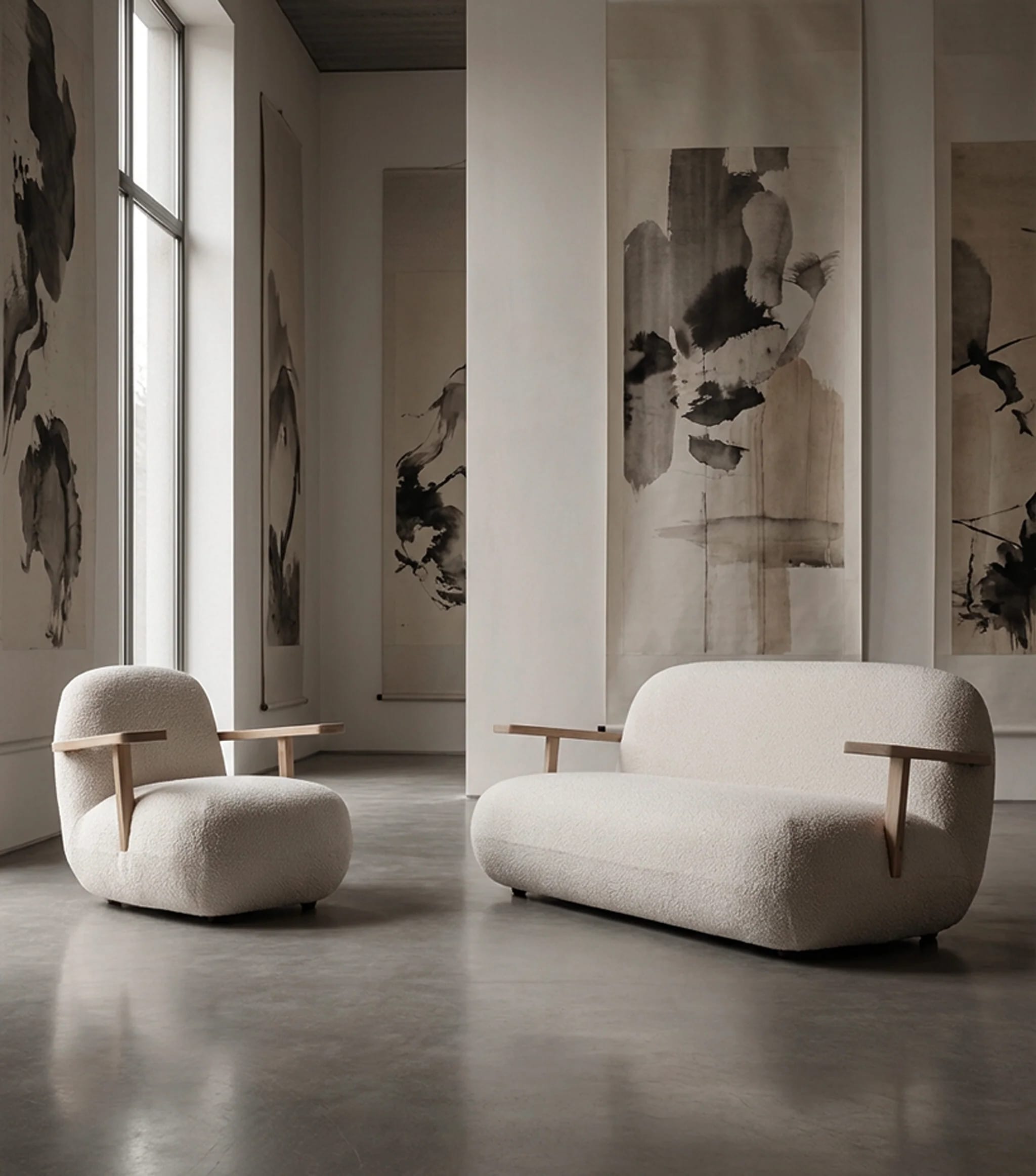 Кресло Toe Chair Armrest — Off White