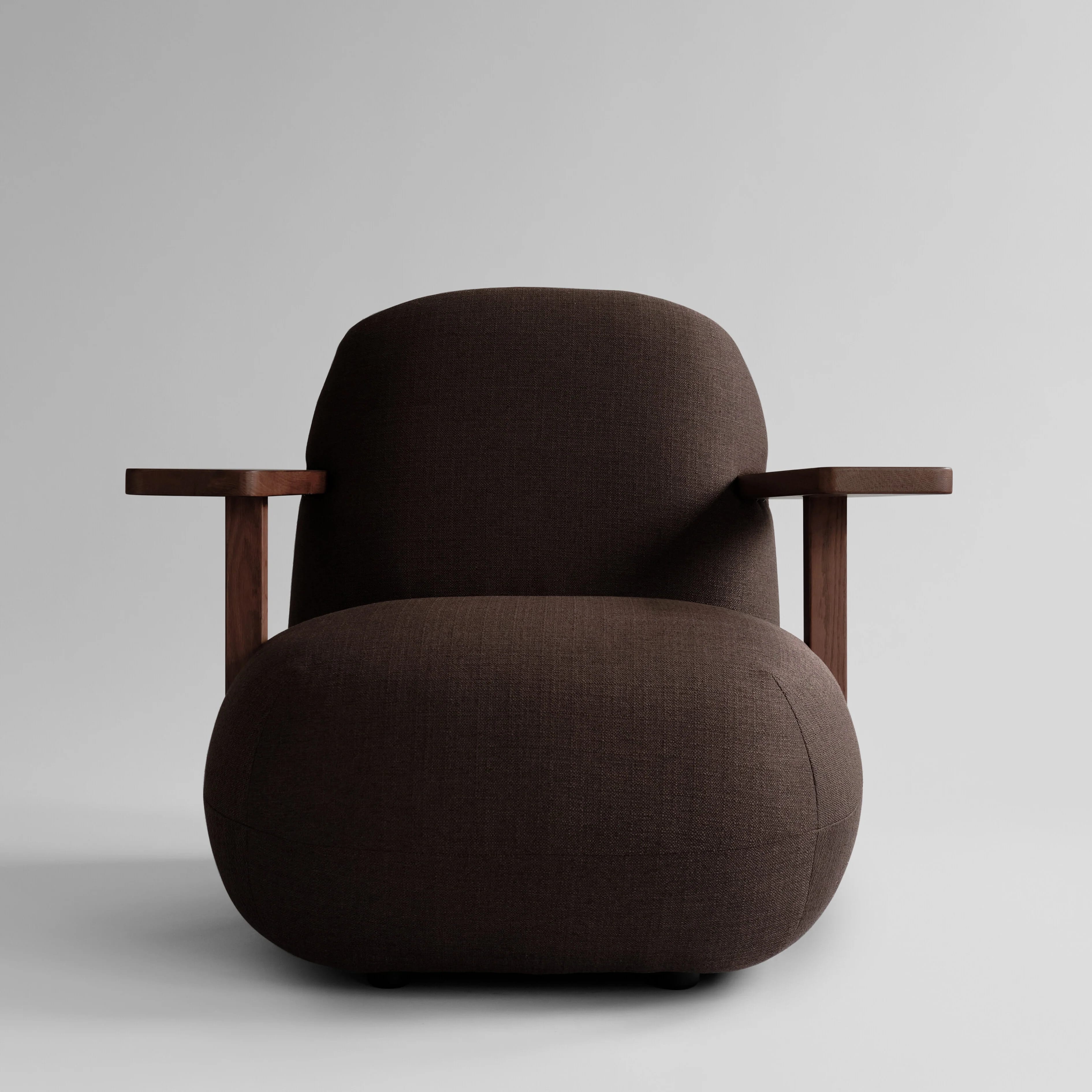Кресло Toe Chair Armrest — Dark Brown