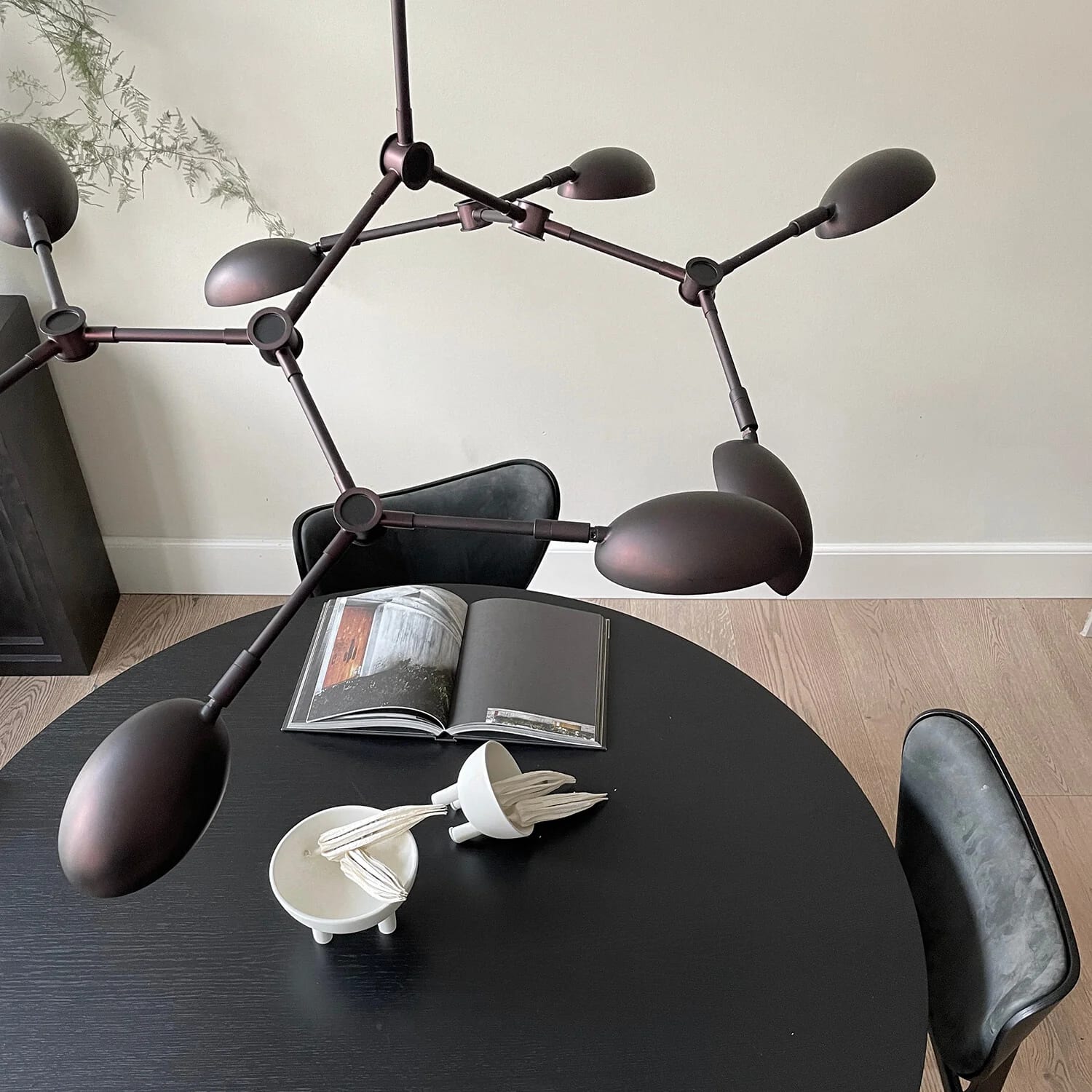 Люстра Drop Chandelier Mini — Burned Black 5m