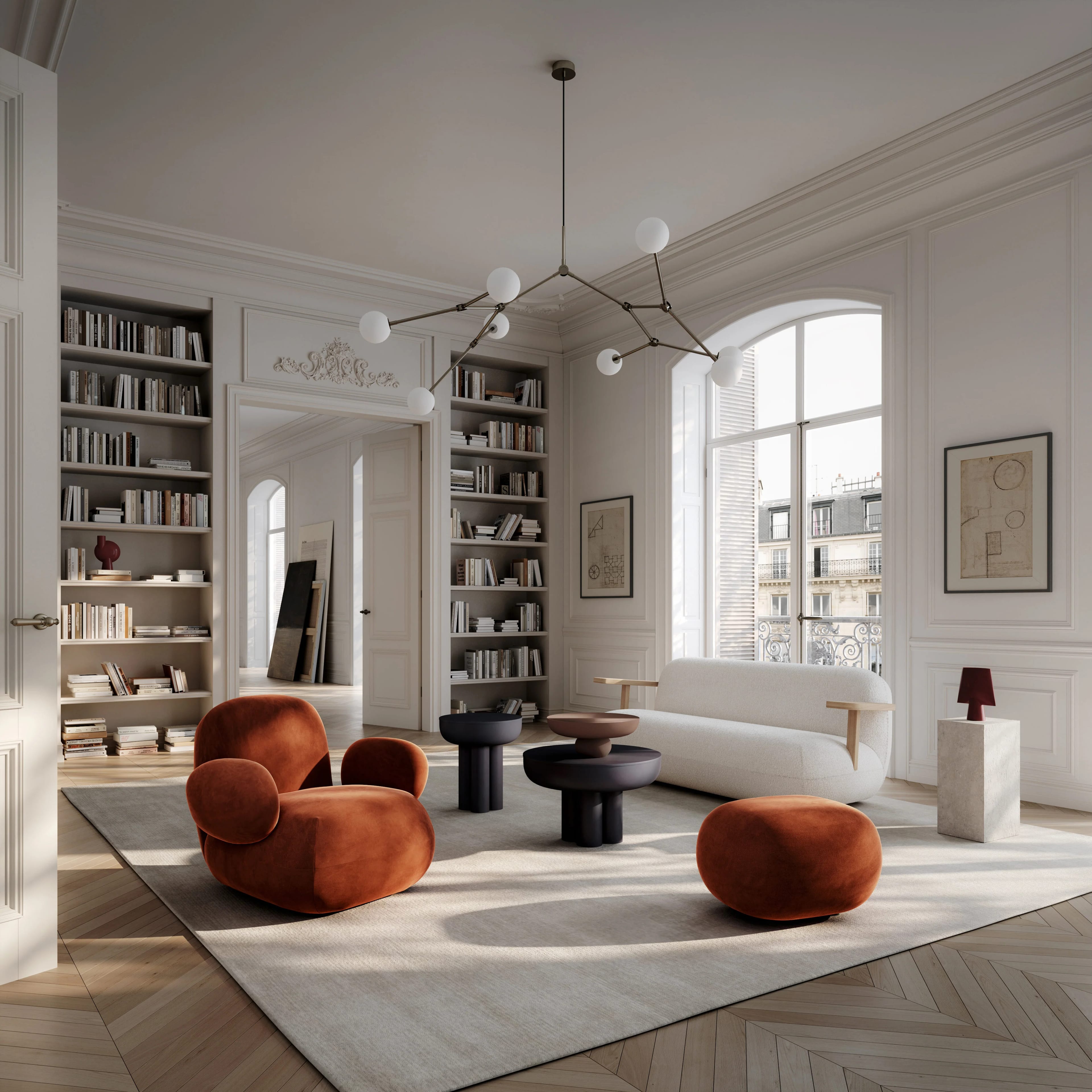 Приставной столик Podium Medio — Limestone