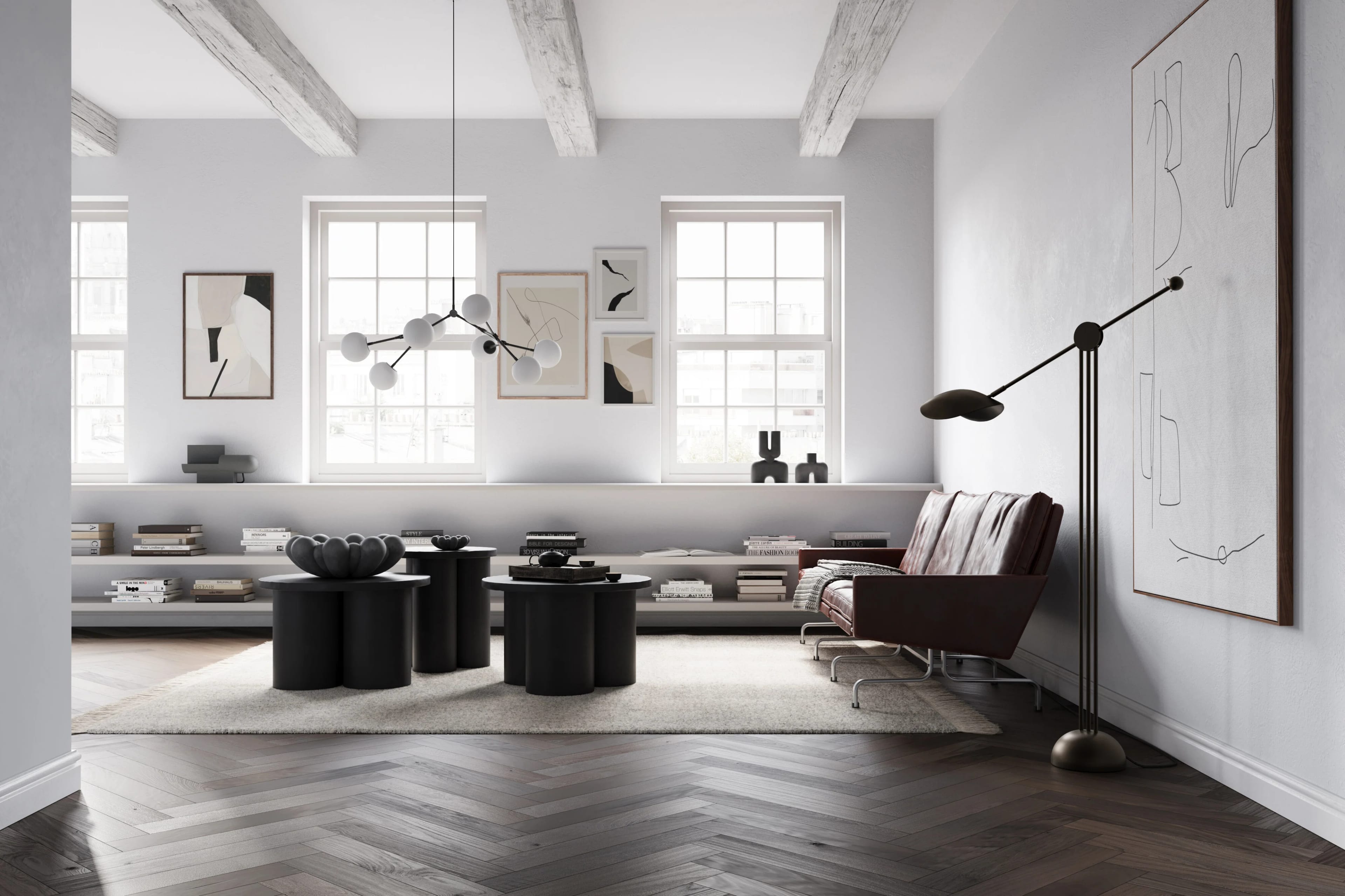 Люстра Drop Chandelier Bulp Mini — Grey 5m